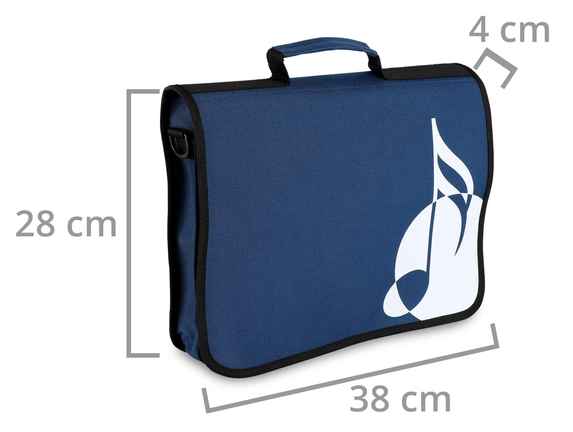Classic Cantabile Schultertasche Notentasche - Tasche für Musikunterricht, Musikalische Früherziehung