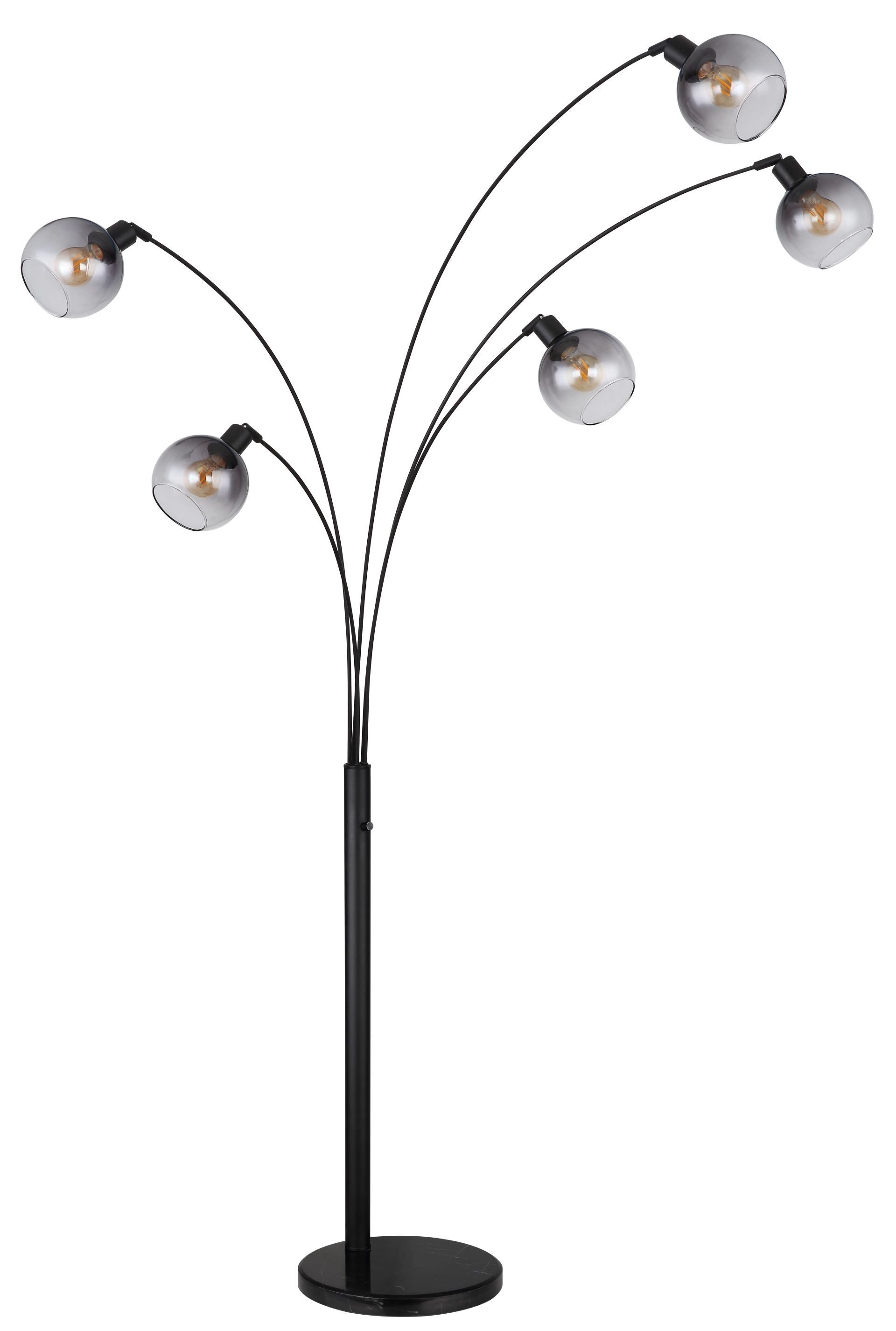 GLOBO LIGHTING Stehlampe SEYMOUR, ohne Leuchtmittel, Stehleuchte, Glas, Design Leuchte, Wohnzimmer