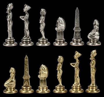 Spiel, Metall Schachfiguren Set - Altes Ägypten - Mythologie Schach Figuren