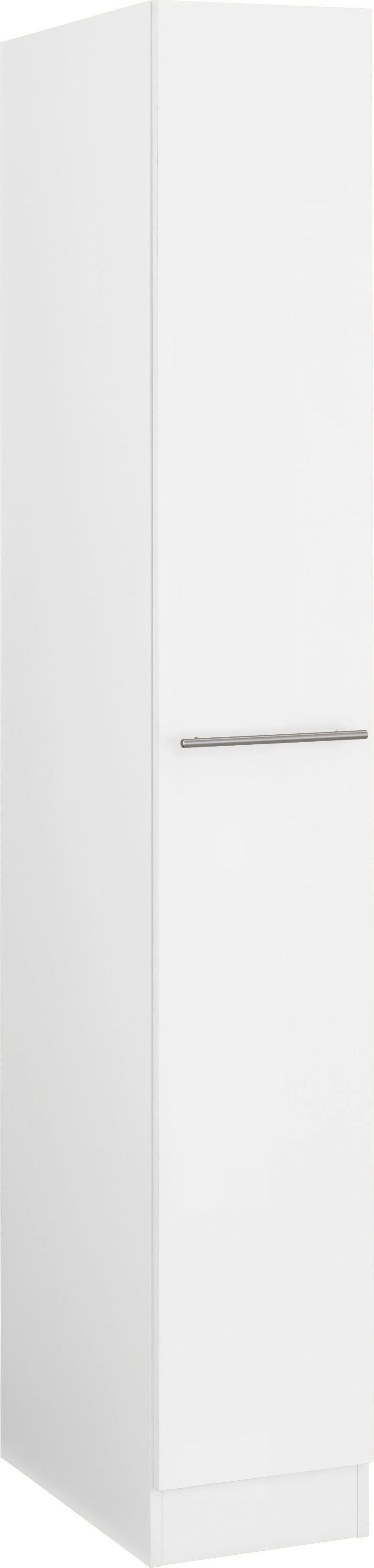 wiho Apothekerschrank mit Küchen Auszug weiß/weiß 4 | Unna Weiß Ablagefächern