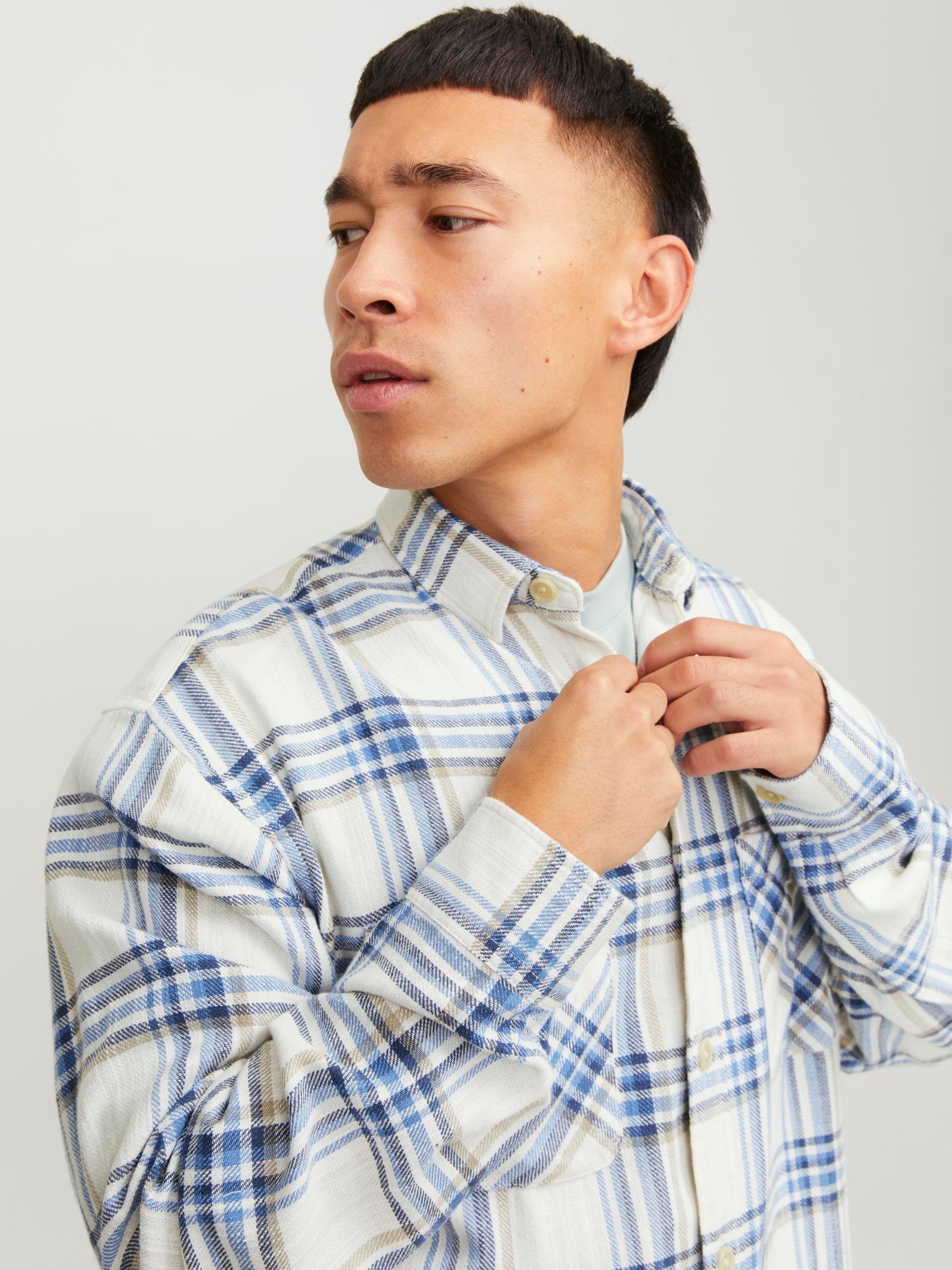 Jack & Jones Langarmhemd JJEMICHAEL OVERSHIRT günstig online kaufen