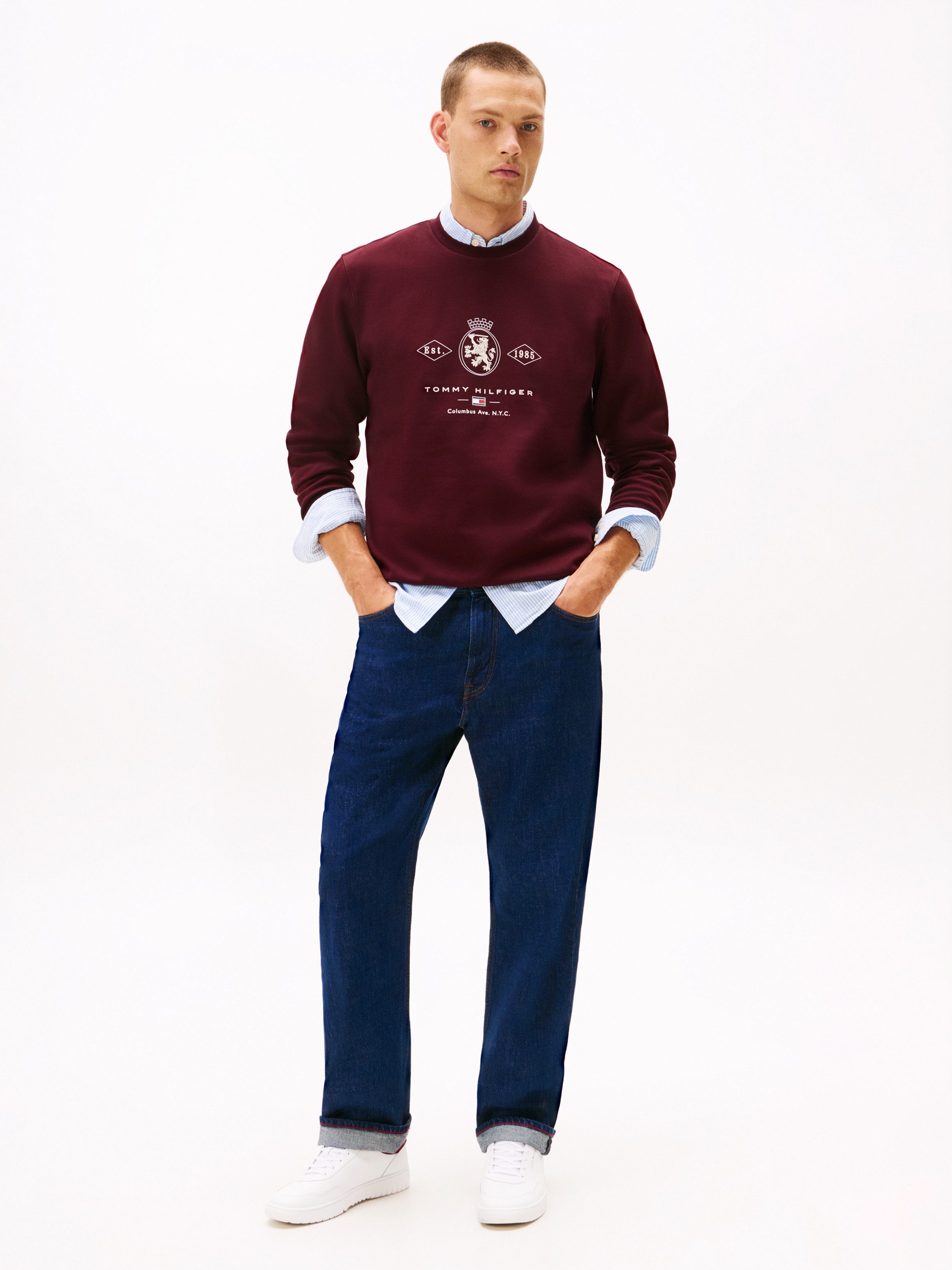 Tommy Hilfiger TH BASKET CORE LTH Sneaker, Freizeitschuh, Halbschuh, Schnür günstig online kaufen