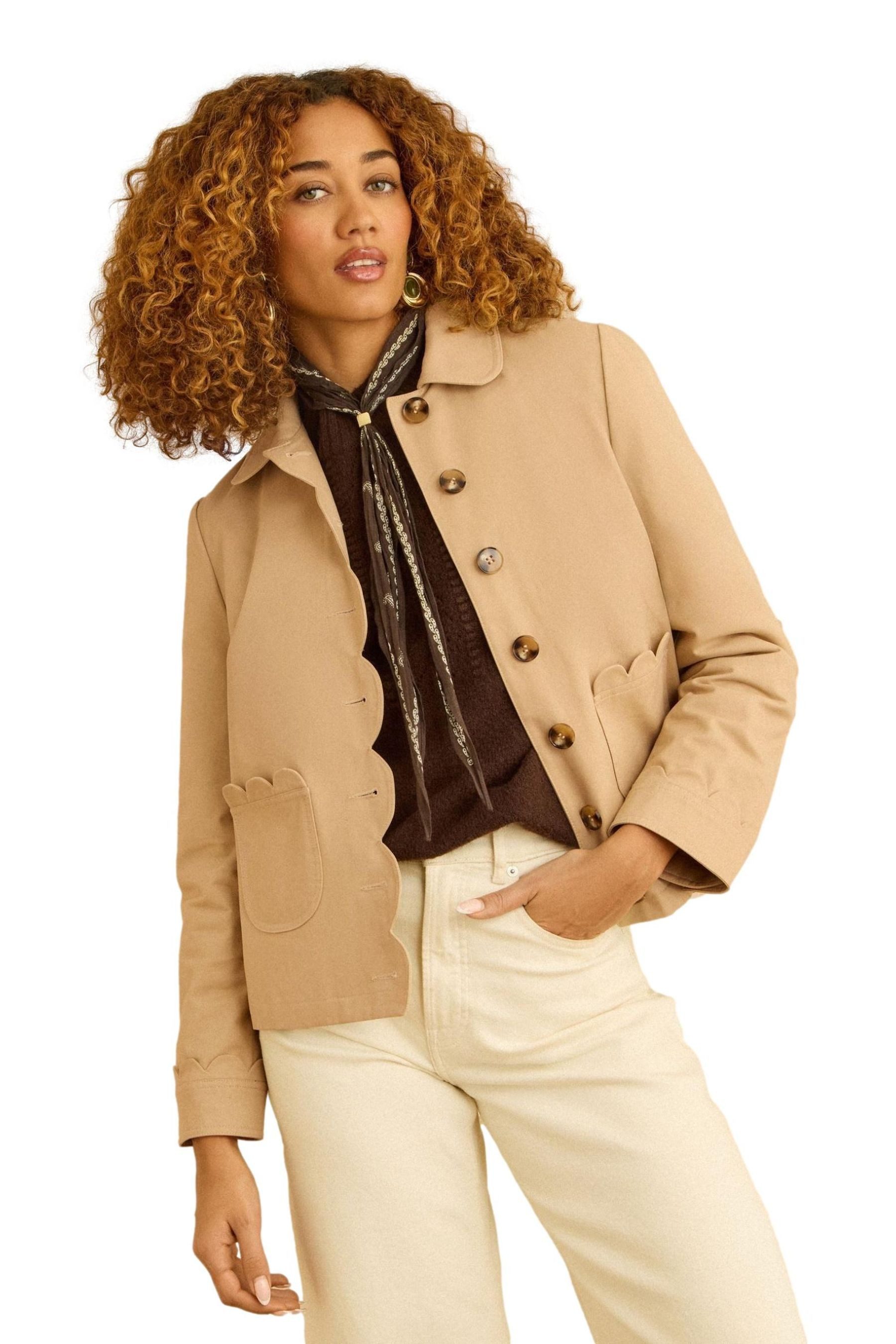 Trenchcoat Love & Roses verkürzter Trenchcoat, Kurzgröße