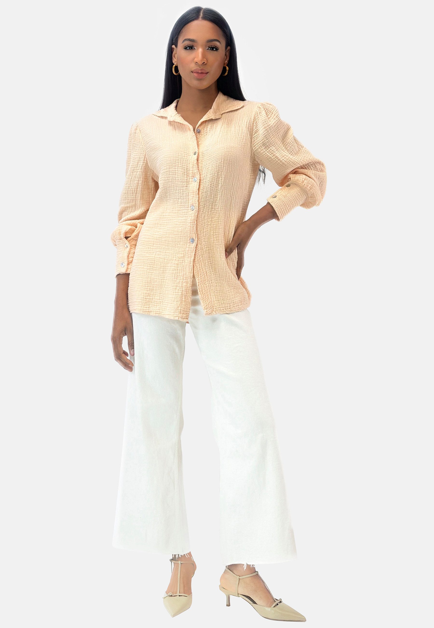 Klassische Bluse Elara Damen Oberteil