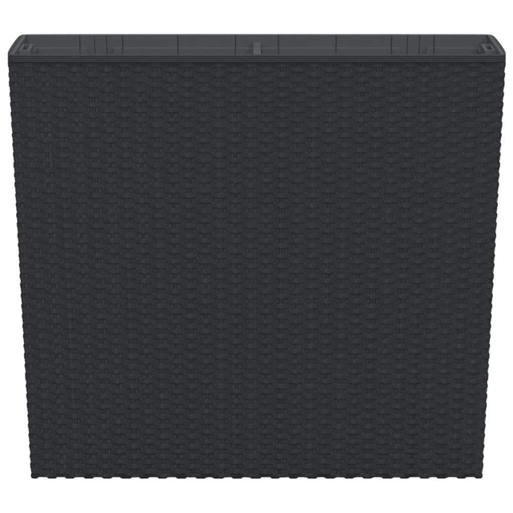 vidaXL Blumentopf Pflanzkübel mit herausnehmbaren Einsatz Anthrazit 12/44 L PP (1 St) – Bild 4 von 5