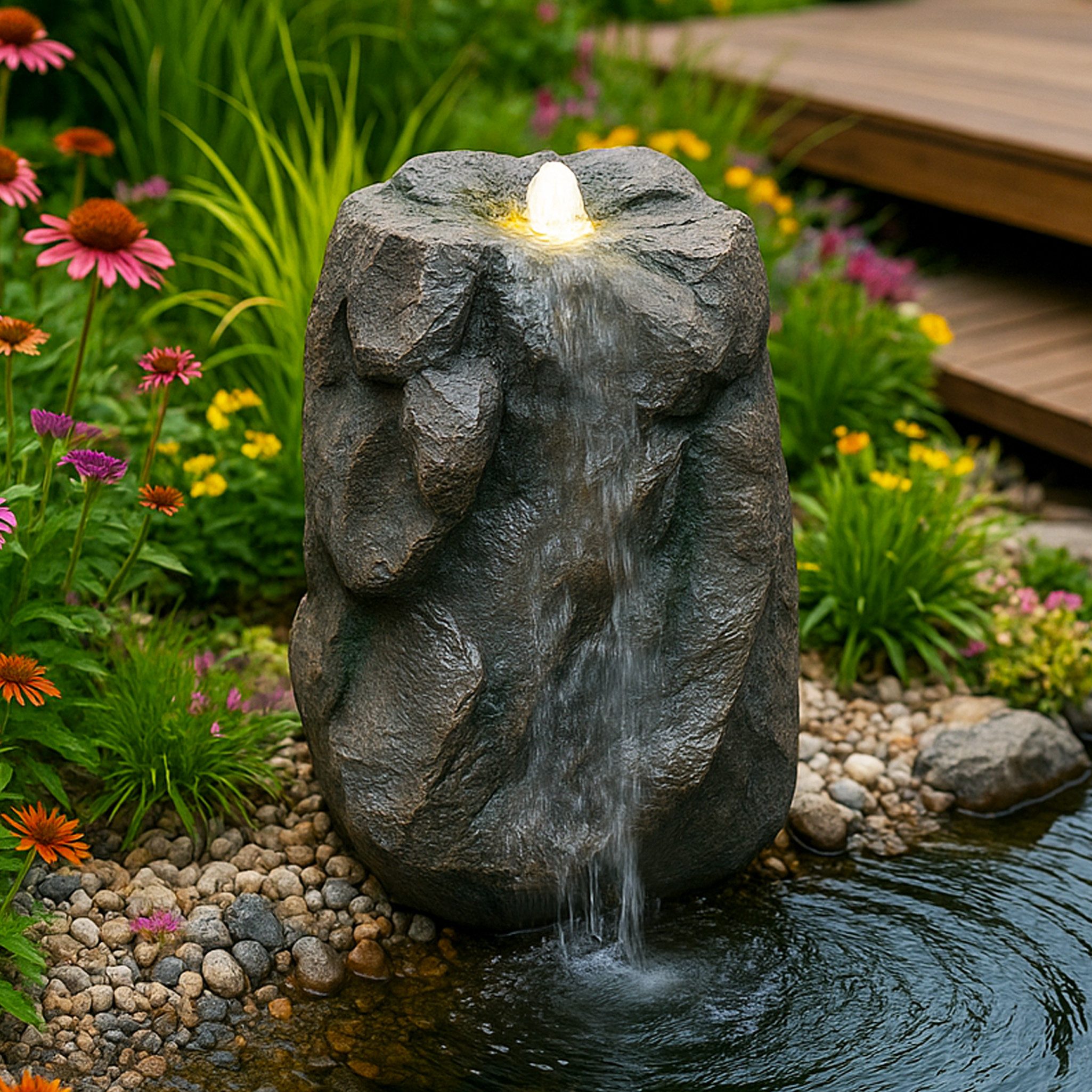 Arnusa Gartenbrunnen Quellstein Bachlauf Quelle mit günstig online kaufen