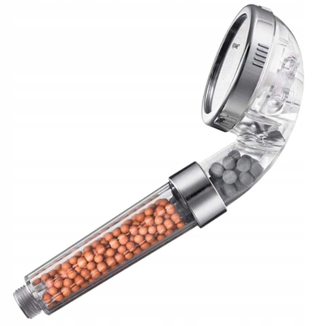 VERK GROUP Duschbrause Duschkopf Handbrause Hochdruck Steinfilter Ionenfilter wassersparend, (Einzelartikel, 1-tlg., 1-teilig, 1x Duschkopf / Handbrause) – Bild 5 von 5