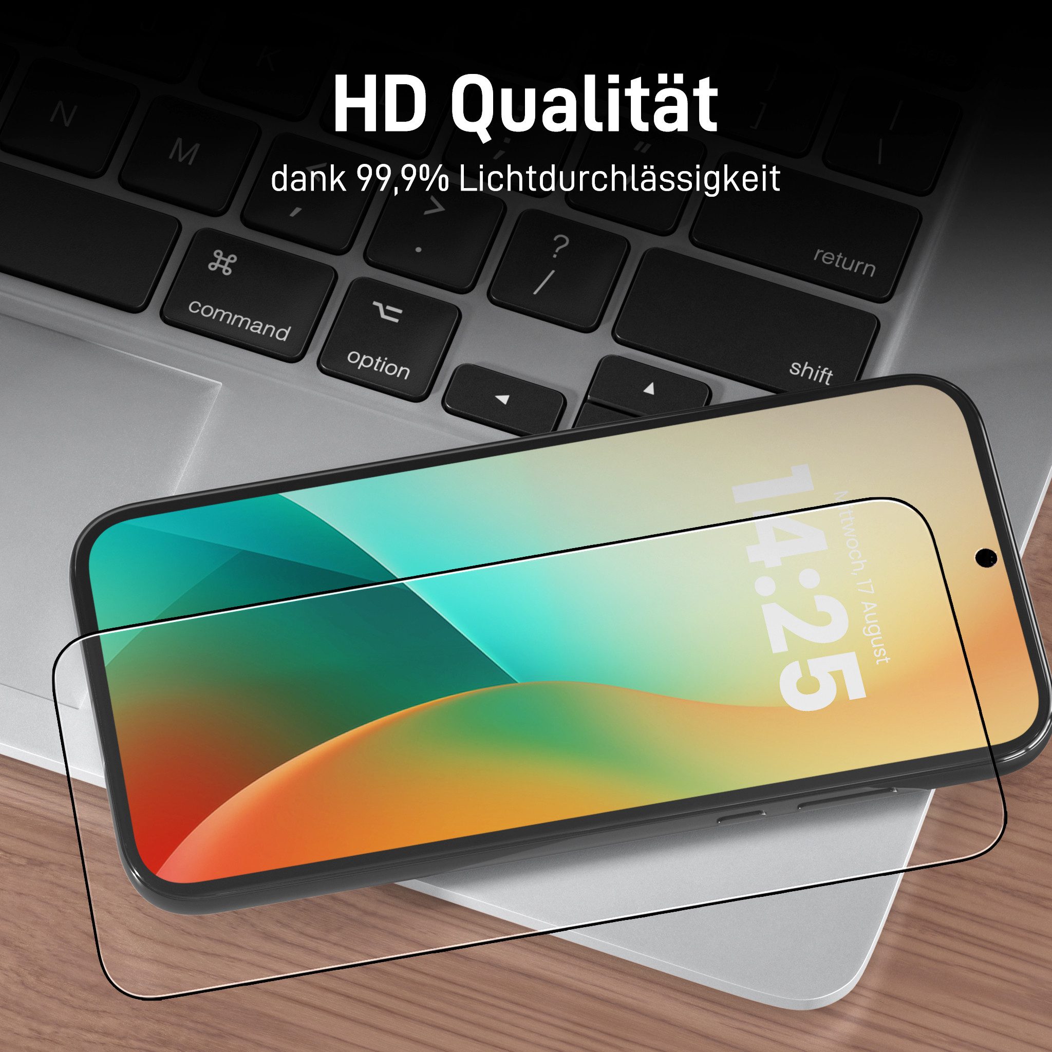 Tec-Expert Displayschutzglas 2X 9H Displayglas für Xiaomi Redmi Note 14 Pro 5G / 14 Pro+ 5G für Xiaomi Redmi Note 14 Pro 5G / 14 Pro+ 5G, Displayschutzfolie, 2  – Bild 4 von 5