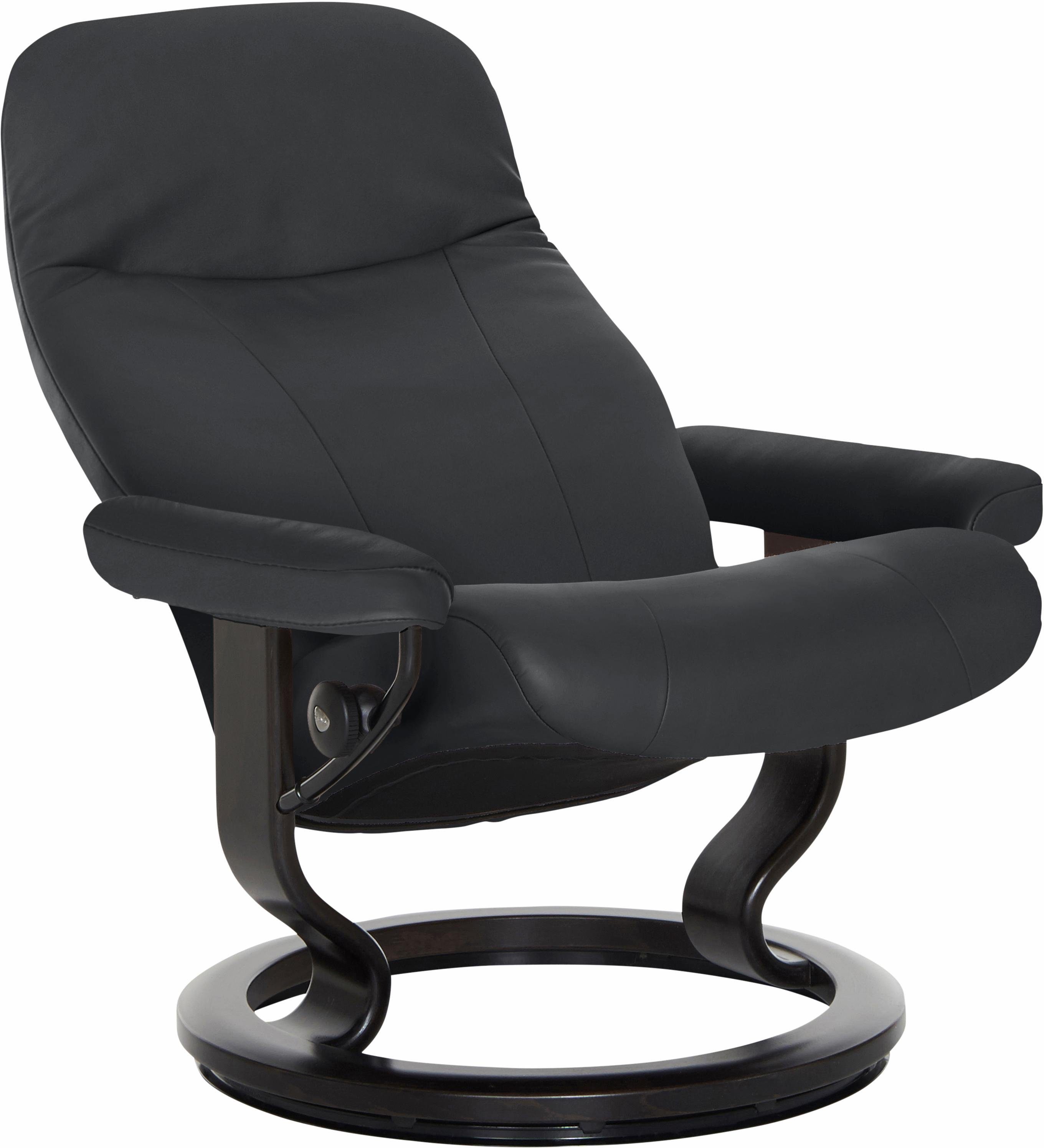 Größe Stressless® BATICK mit Wenge Classic (Set), M, Garda Relaxsessel black Gestell Base,