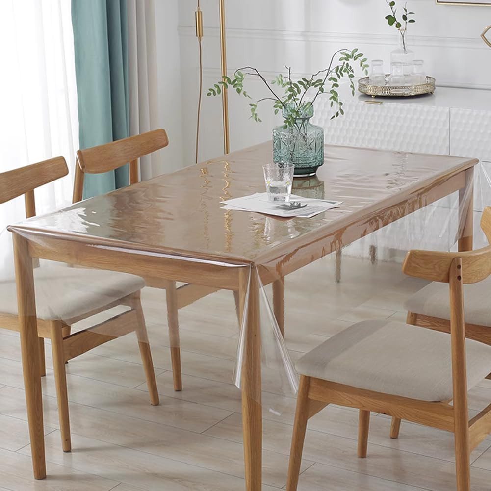 Emhelle Tischdecke Tischfolie Transparent Tischdecke Wasserdicht Durchsicht günstig online kaufen