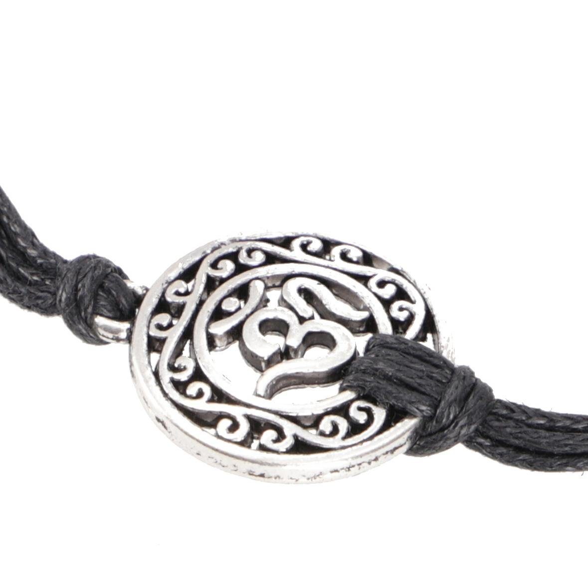 Guru-Shop Armreif Ethno Armband OM - schwarz