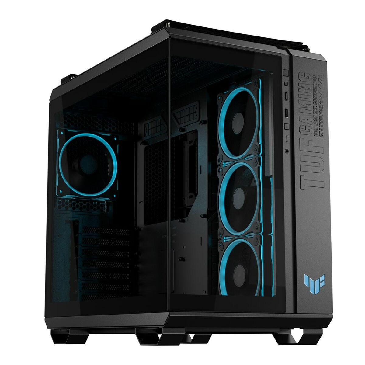 Gaming-Gehäuse ATX Semi-Tower Gehäuse Asus 90DC0090-B19020 Schwarz
