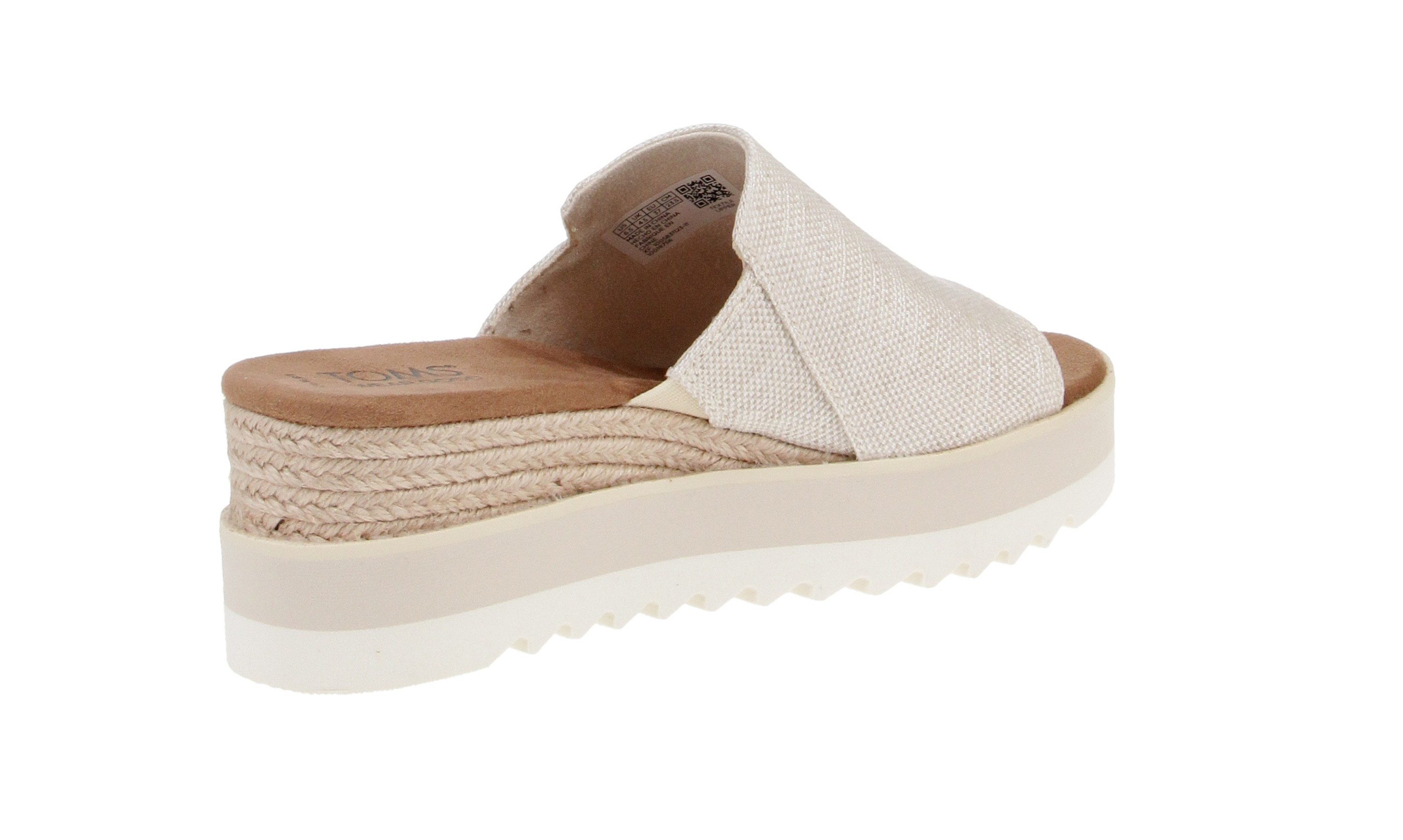 TOMS Toms 10019756 Diana Mule - Damen Schuhe Pantoletten - Natural Sandale
