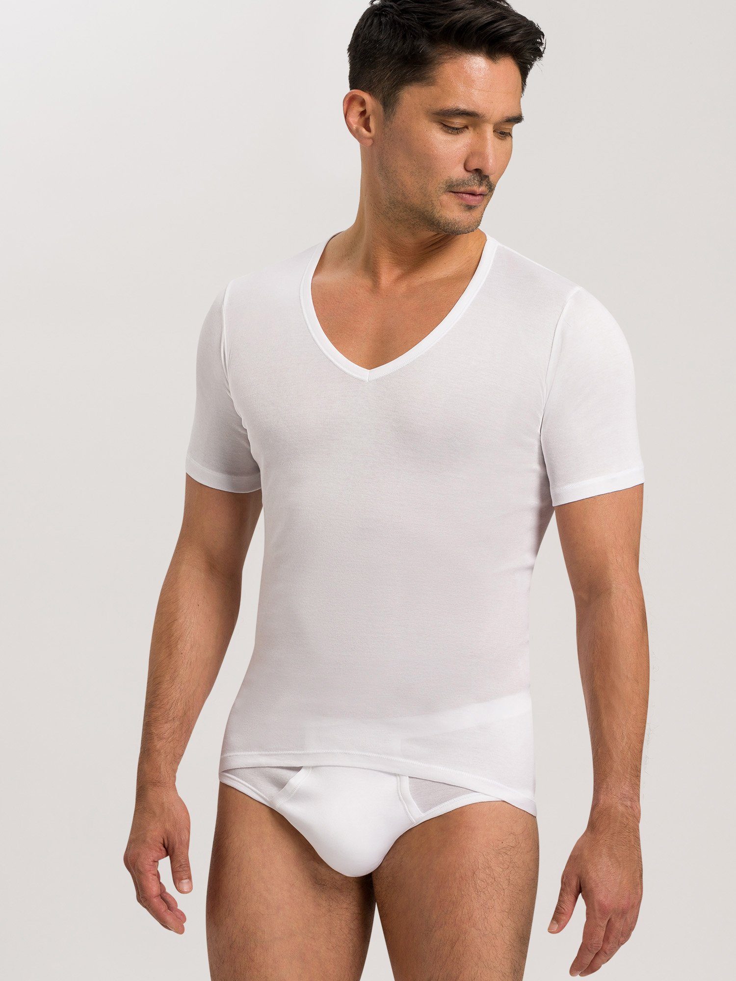 Hanro Pure V-Shirt t-shirt Cotton v-ausschnitt v-neck
