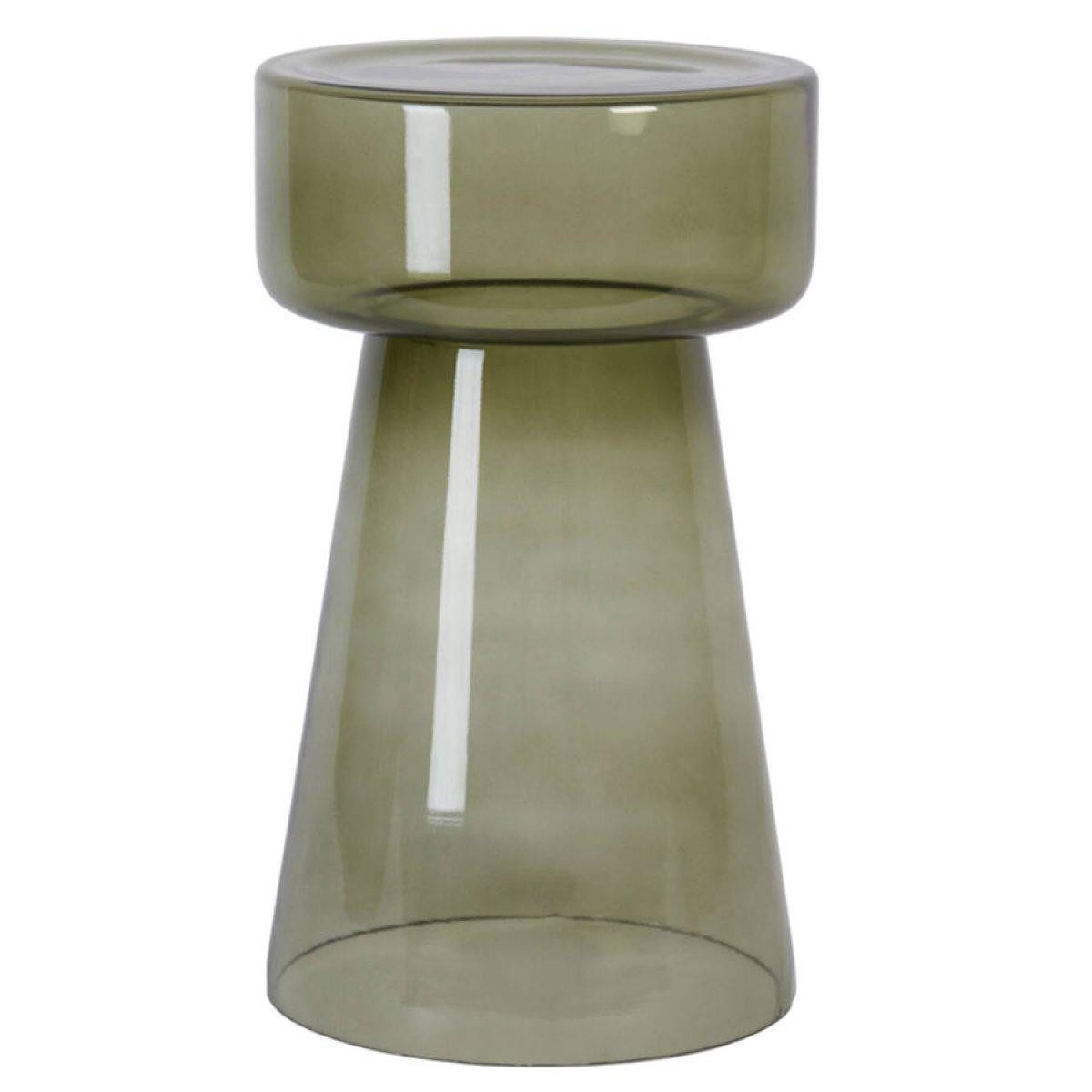 Light & Living Beistelltisch Beistelltisch Dakwa Glas Grau Grün (50cm)