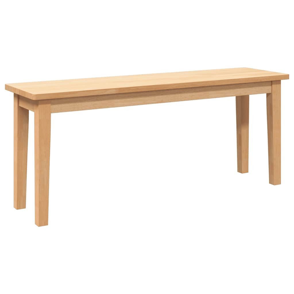 vidaXL Essbank Bank 110 cm Massivholz Gummibaum