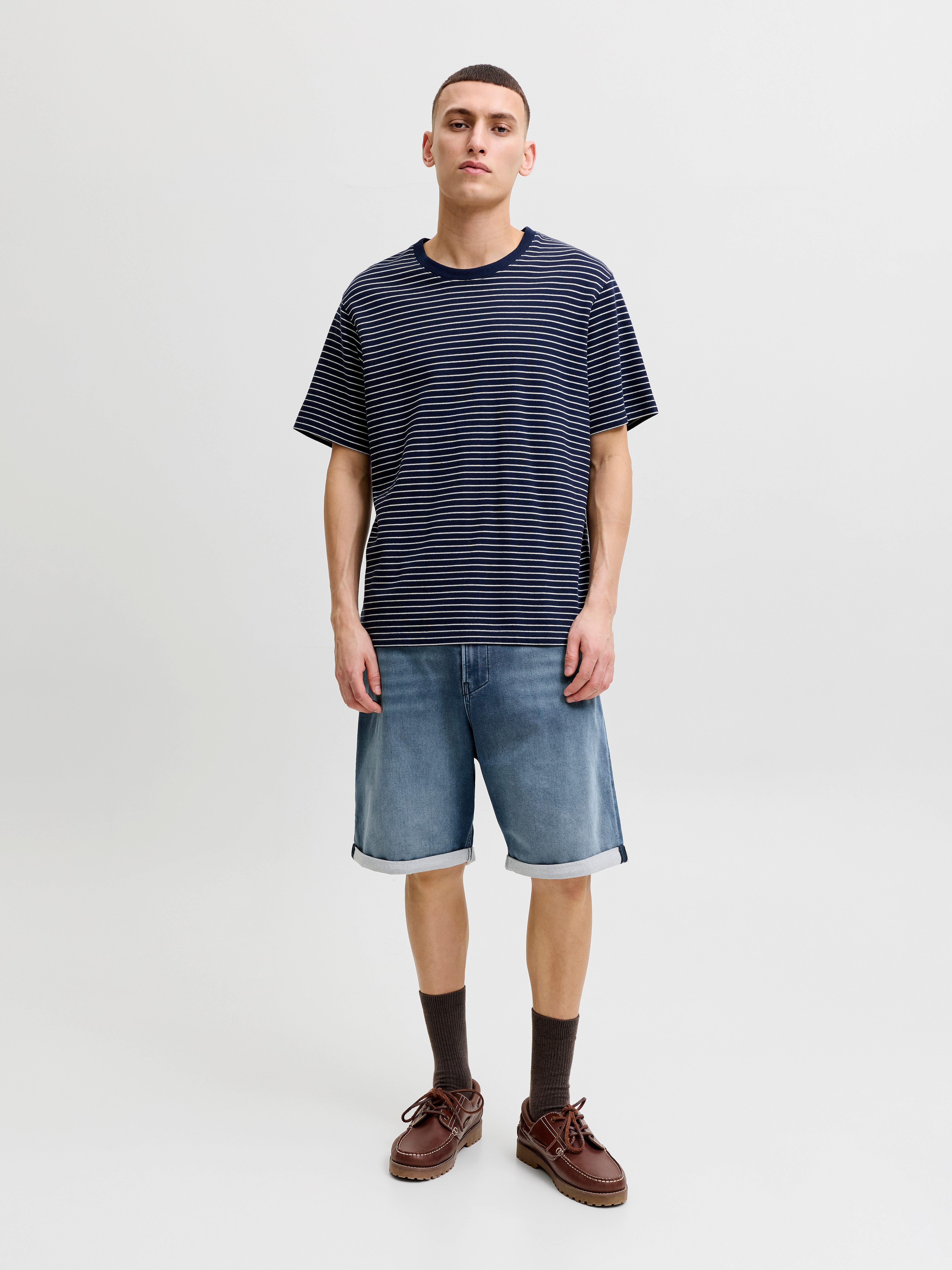 Jack & Jones Jeansbermudas JJITONY JJASHER I.K SHORTS GE 731 SN Baumwollmischung