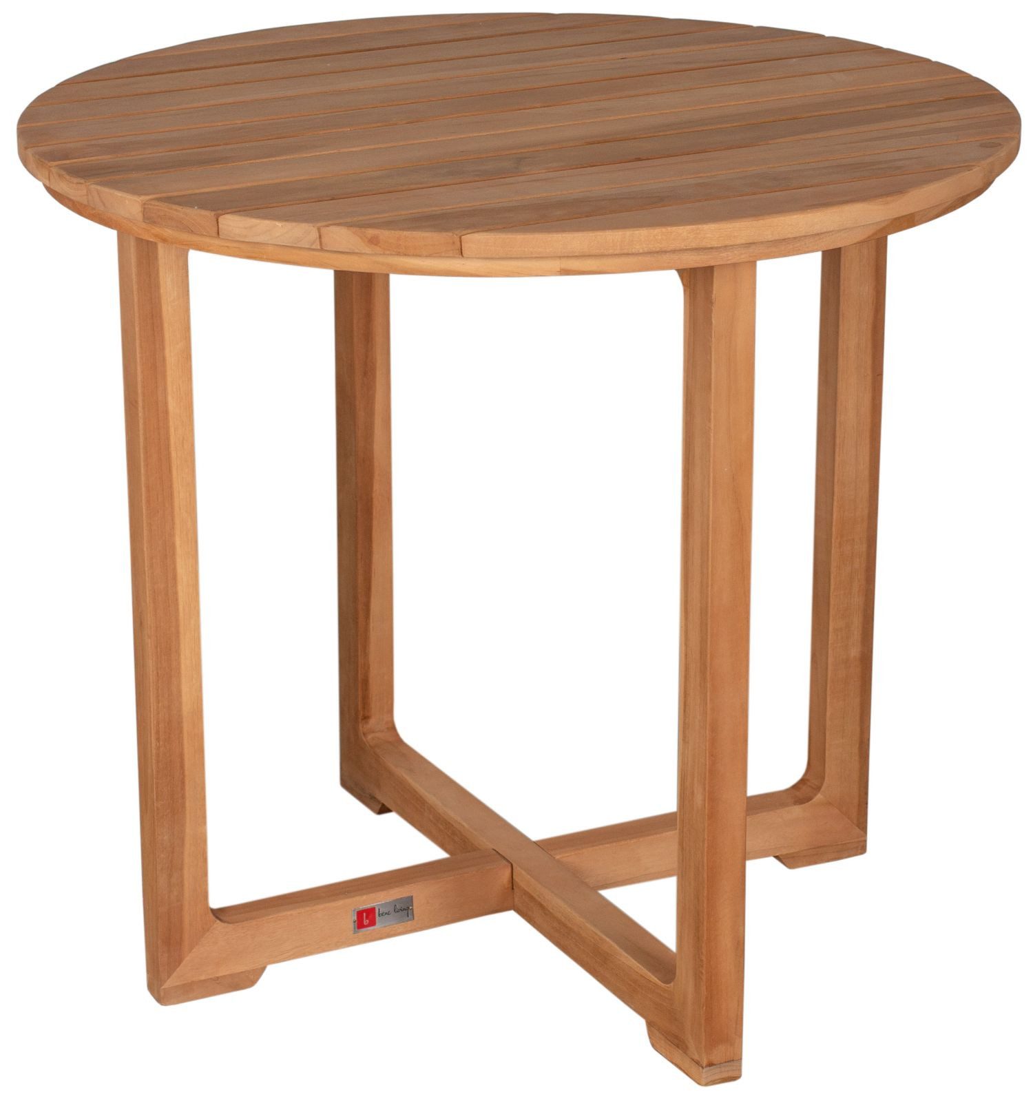 bene living Gartentisch Retford 85 cm, Teakholz, flexibel einsetzbar