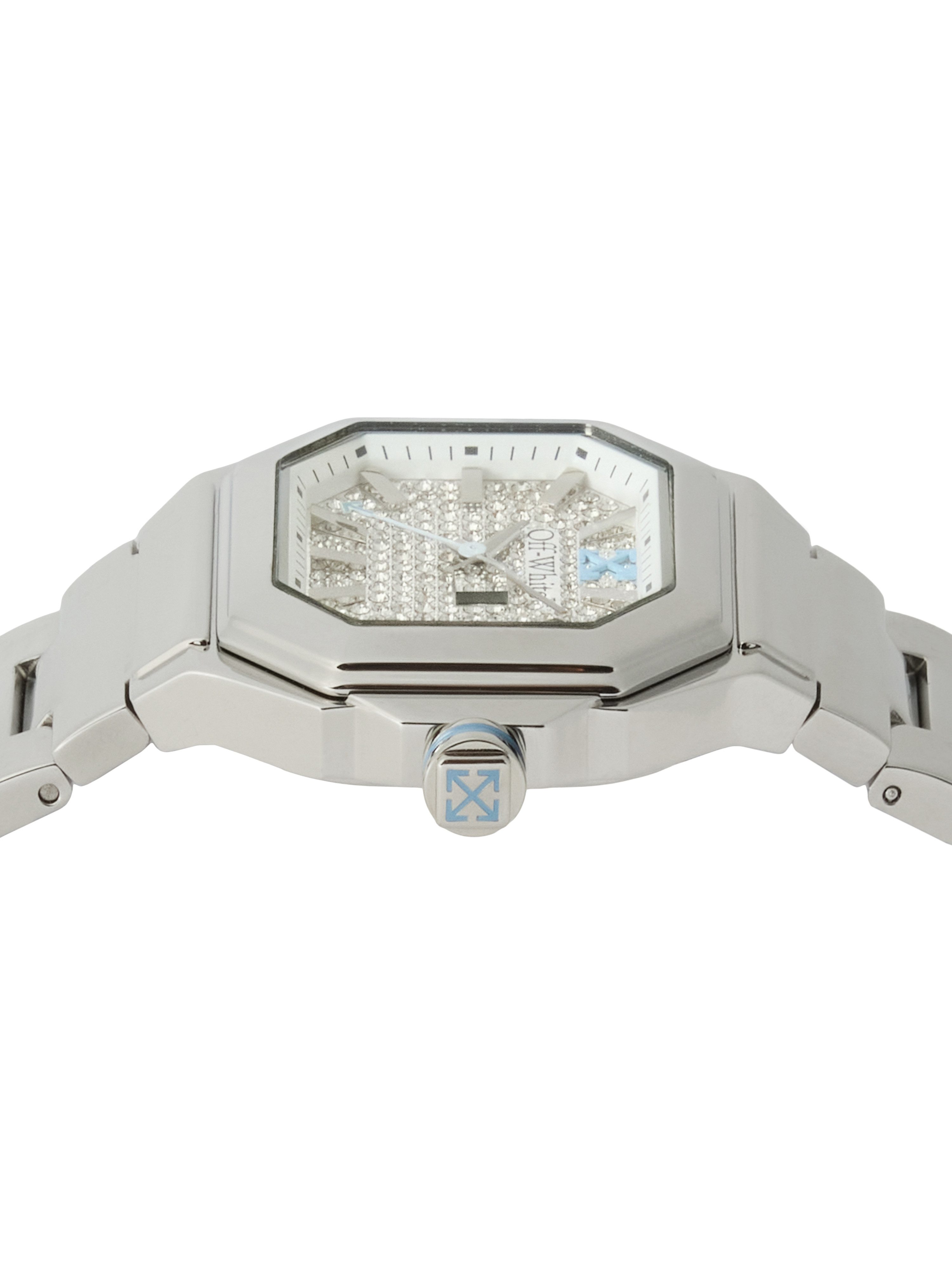OFF-WHITE Quarzuhr SHIFT OW1L038M0015, Armbanduhr, Damenuhr, Edelstahlarmband, analog, Tag
