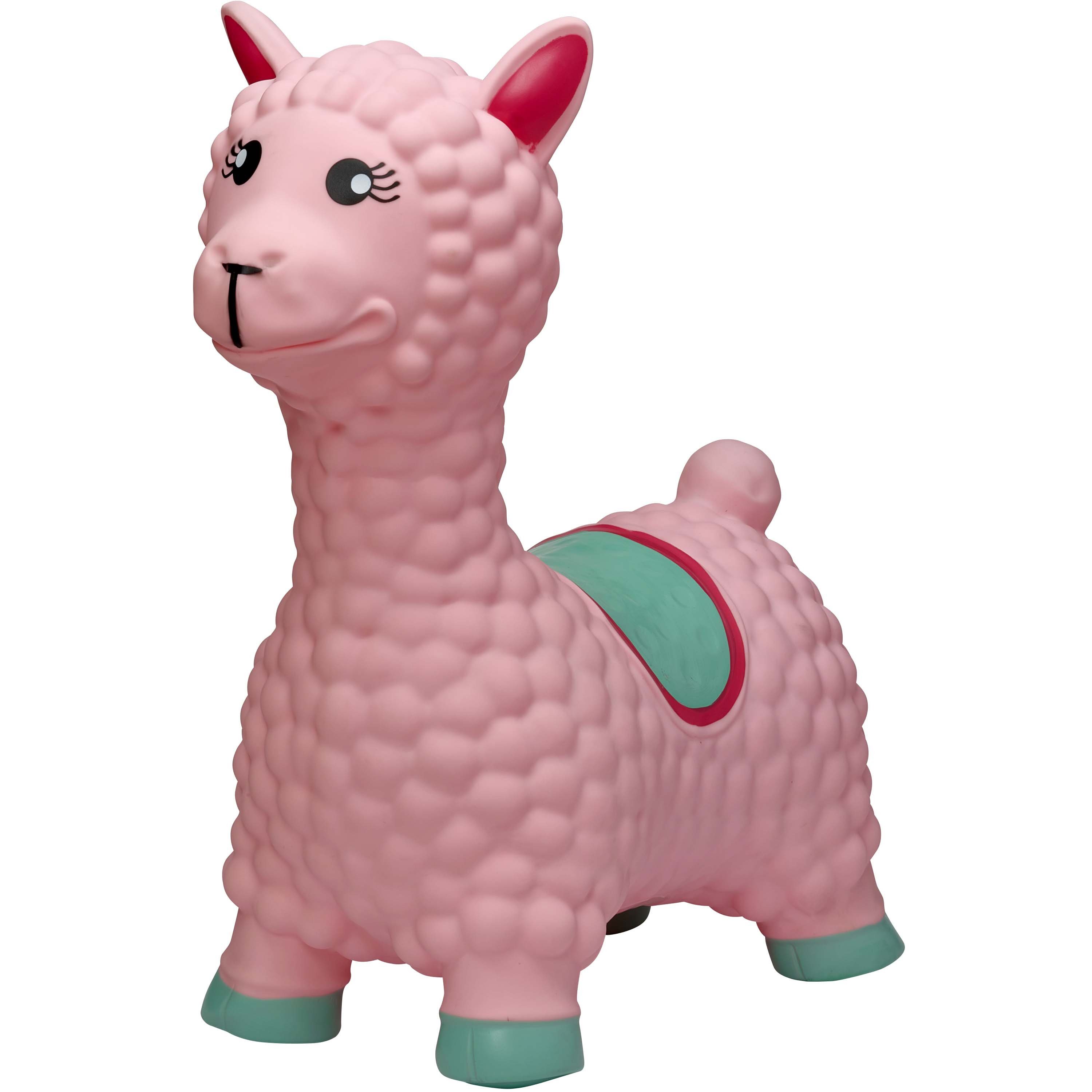 Pink Papaya Hüpftier Einhorn Hüpf-Pferd, Kuh oder Reh, aufblasbares, Kinder Hüpfspielzeug inkl. Pumpe