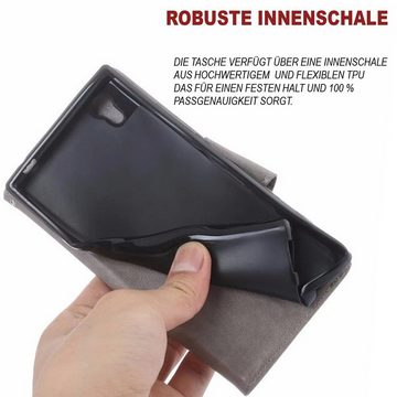 Numerva Handyhülle Bookstyle Flower für Xiaomi Redmi A1, Handy Tasche Schutzhülle Klapphülle Flip Cover mit Blumenmuster