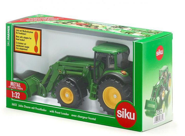 Siku Spielzeug-Traktor SIKU Farmer, John Deere mit Frontlader (3652) günstig online kaufen