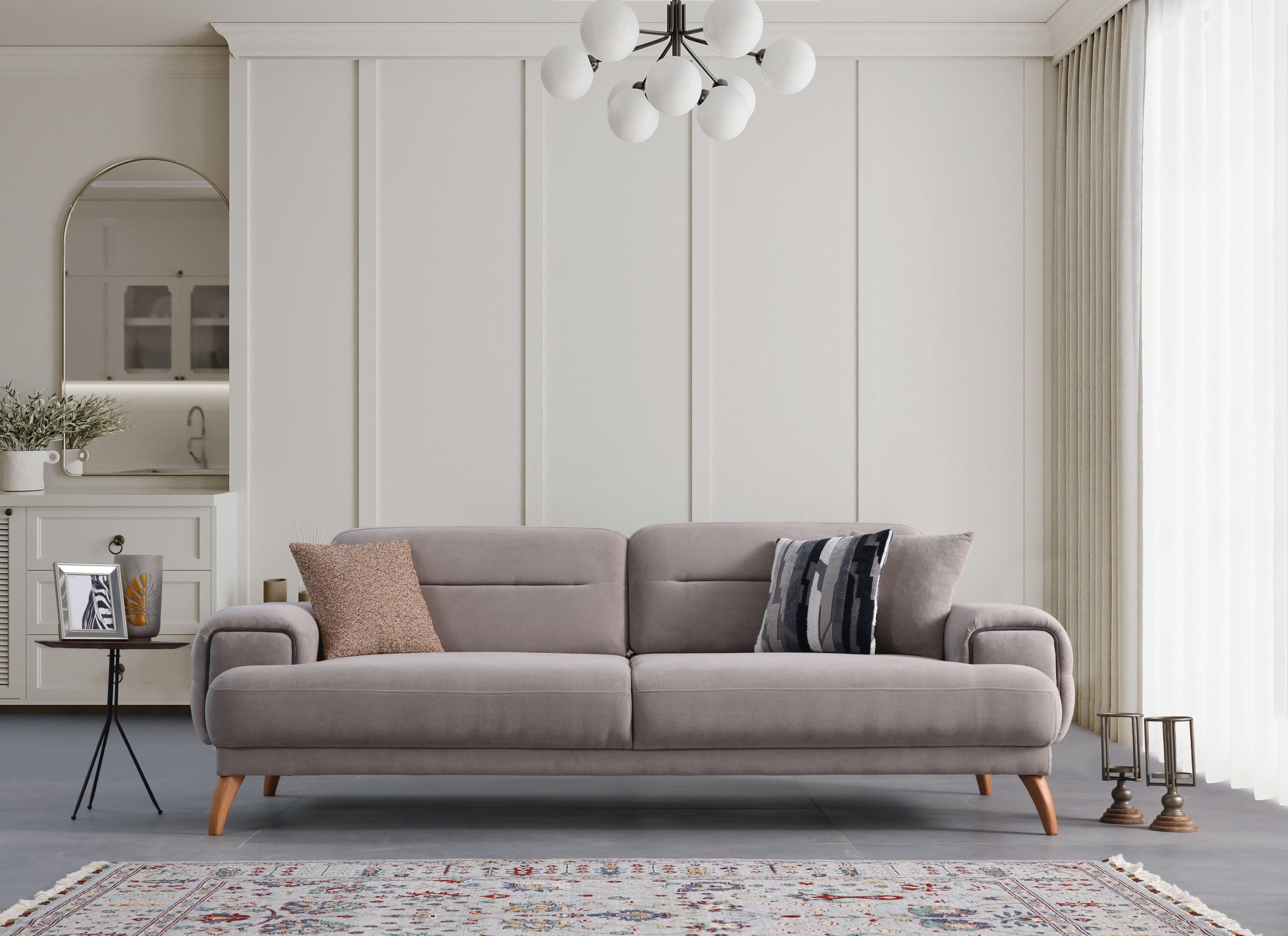 Villa Möbel Sofa Bueno, mit Relax-/Bettfunktion durch verstellbare Rückenlehne
