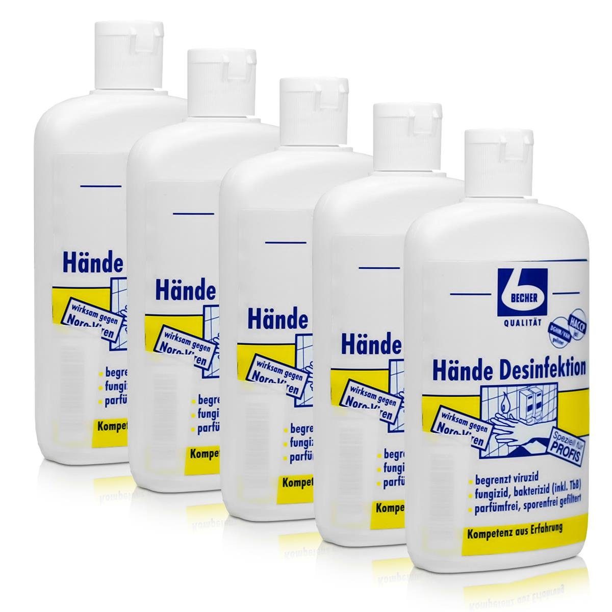 Dr. Becher Handseife 5x Dr. Becher Hände Desinfektion 100 ml