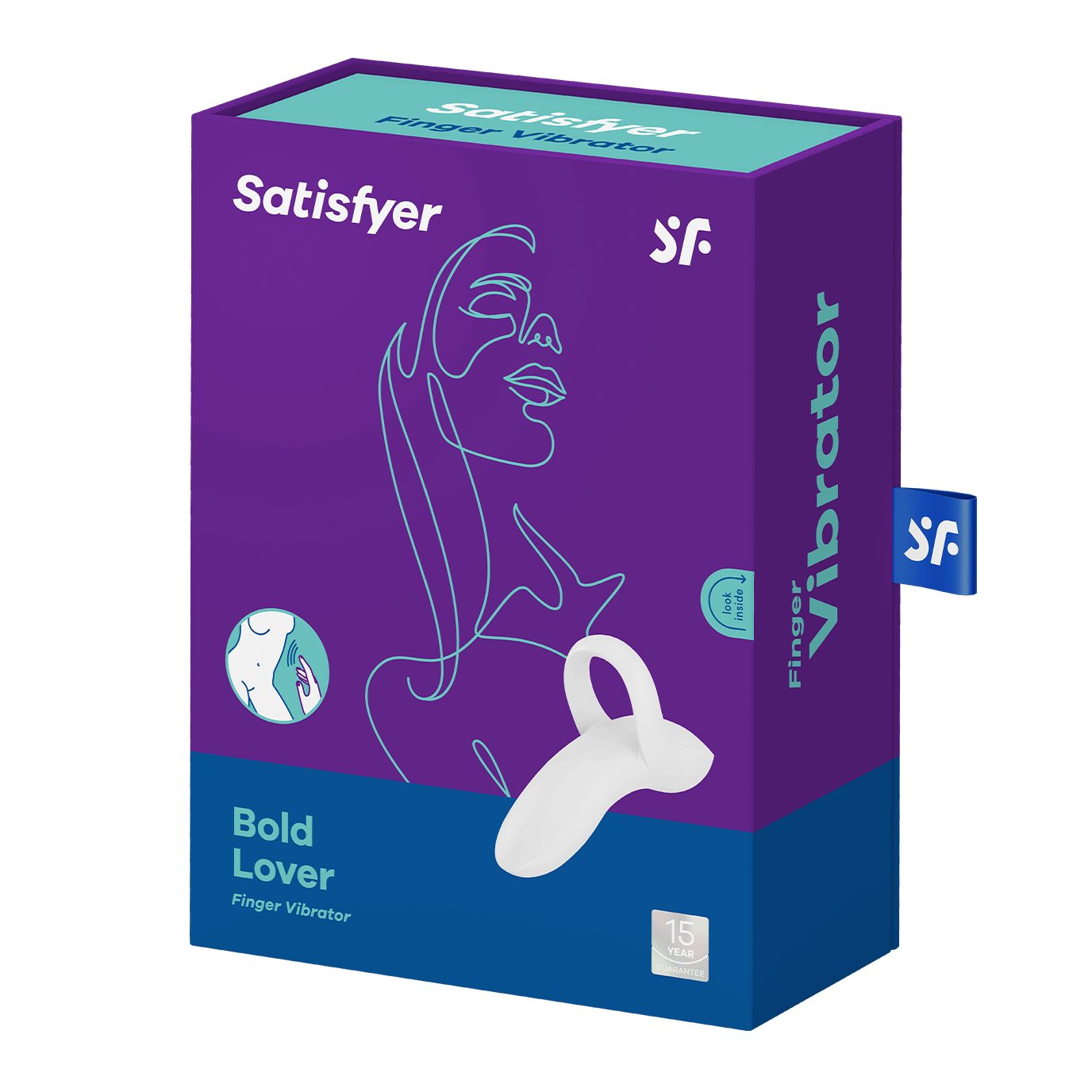 Satisfyer Klitoris-Stimulator Satisfyer "Bold Lover", Silikon Fingervibrator, weiß einsetzbar, vielseitig
