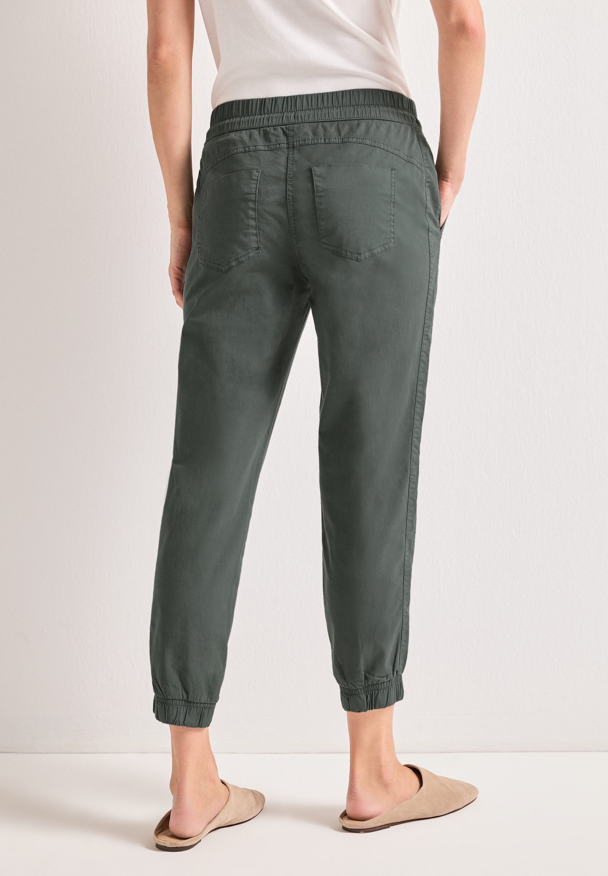 STREET ONE Jogger Pants aus Baumwolle mit Stretchanteil
