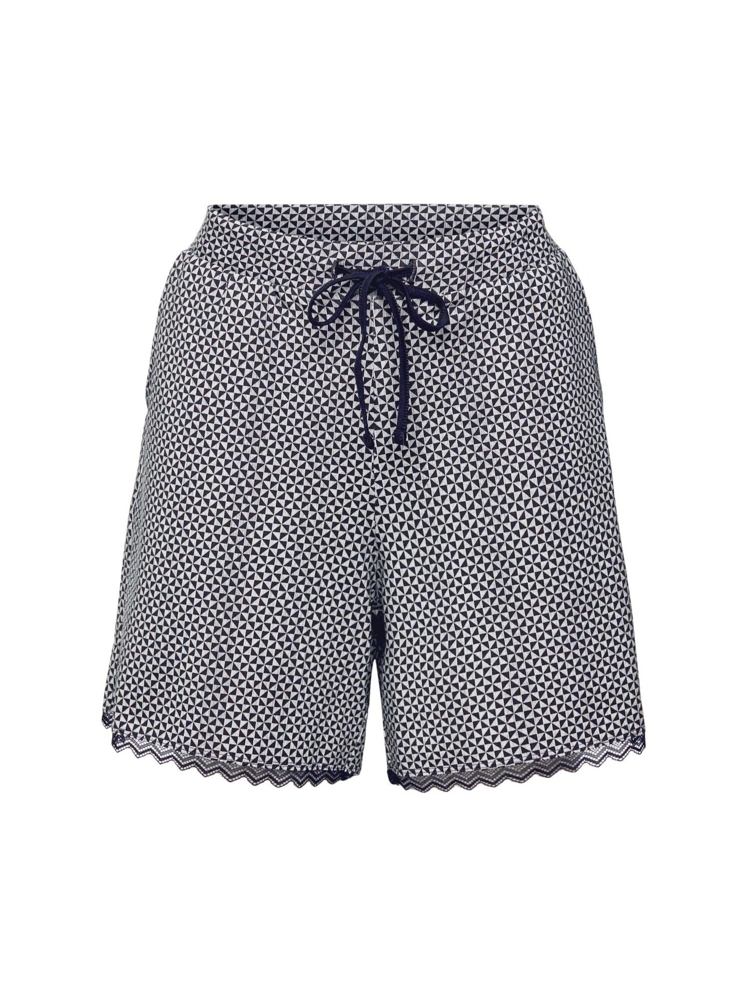 Esprit Schlafhose Jersey-Shorts mit Print BLACK | Schlafhosen