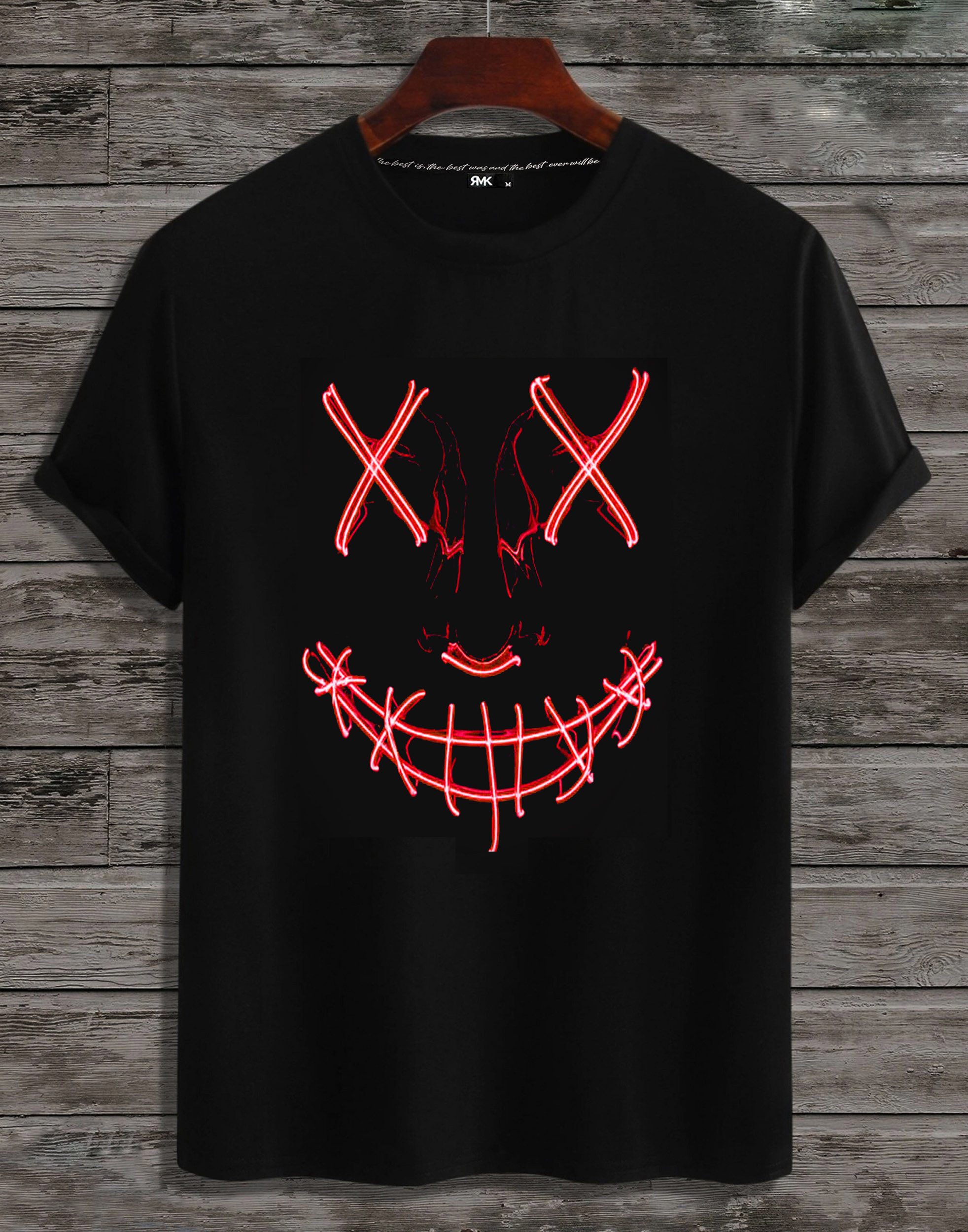 RMK T-Shirt Print-Shirt T-Shirt Herren Shirt Basic Vintage Smile Smiley aus günstig online kaufen