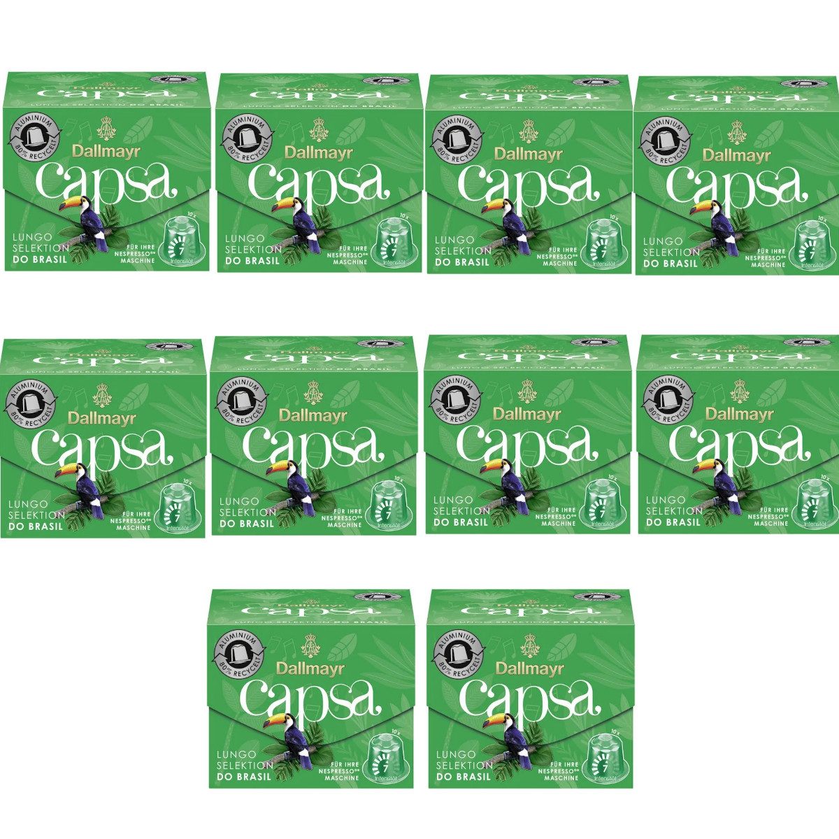DALLMAYR Kaffee, Dallmayr Capsa Lungo Selektion d Oro Brasil 10 Kapseln 56g 10er Pack