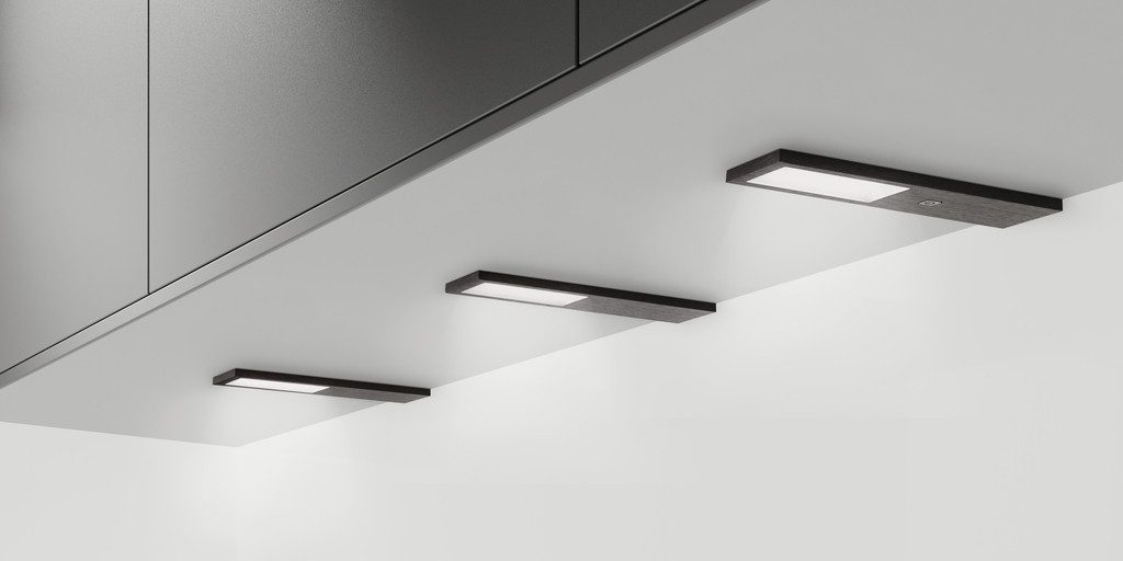 Naber Umluftmodul Livello Farbwechsel LED Unterboden-/Nischenleuchte Set-3 schwarz, Livello Farbwechsel LED Unterboden-/Nischenleuchte Set-3 schwarz