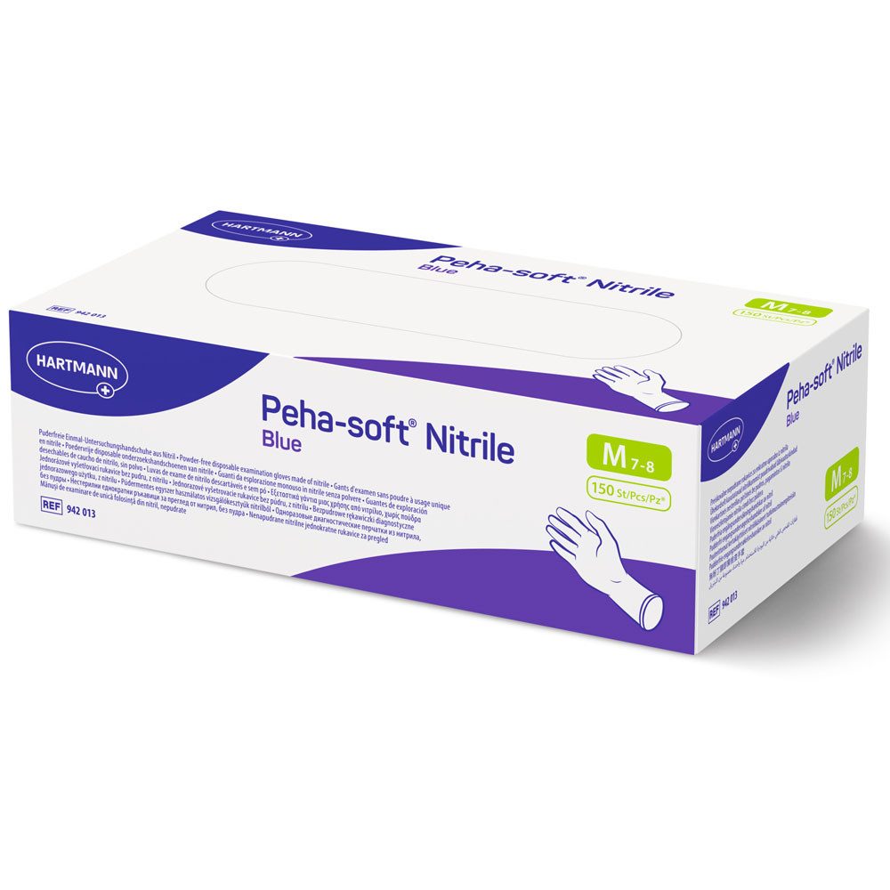 Einweghandschuhe Hartmann Peha-soft® nitrile blue powderfree Einweg