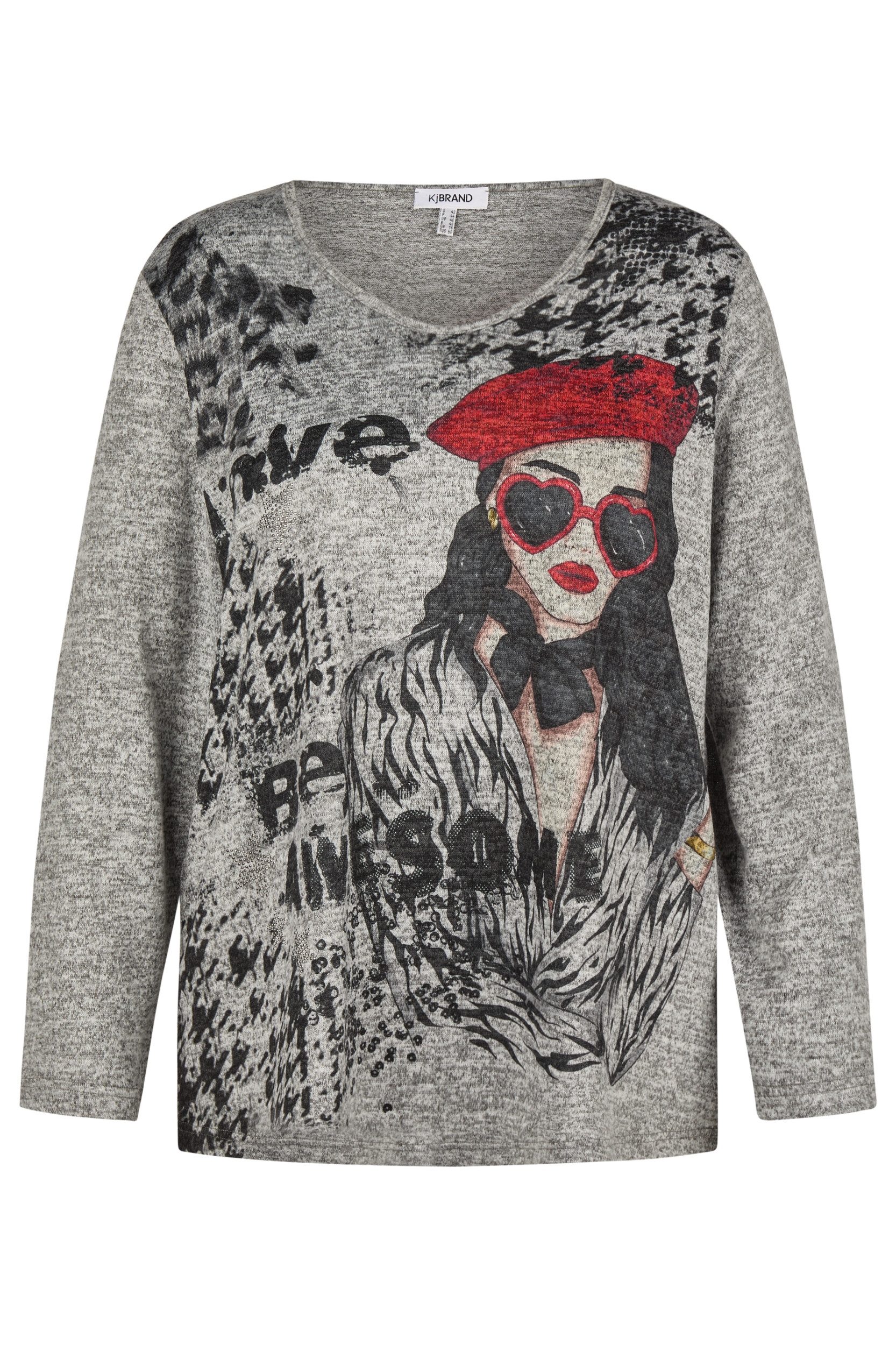 KjBRAND Langarmshirt Da.-Shirt SHIRT