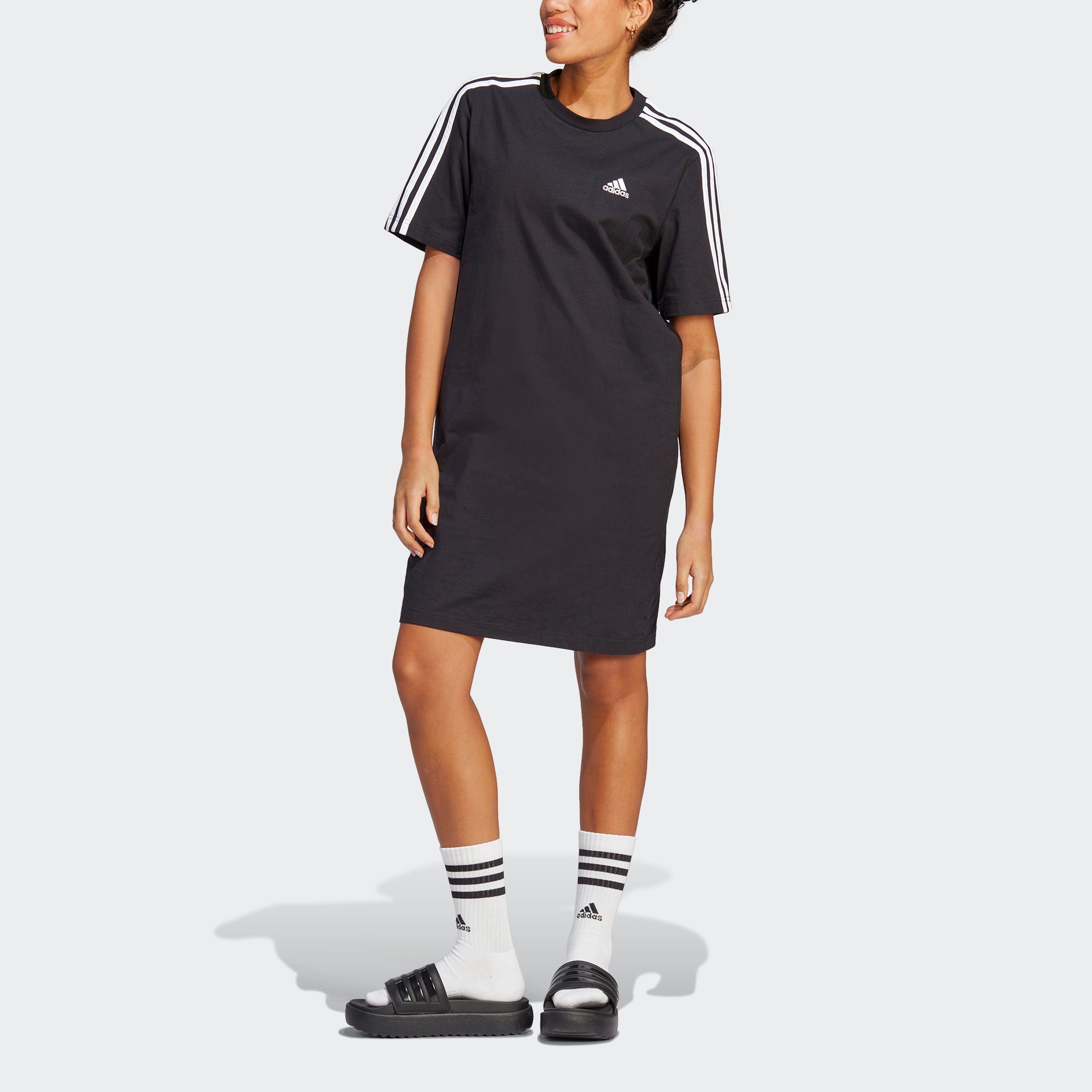 W Shirtkleid T 3S Black BF DR adidas Sportswear