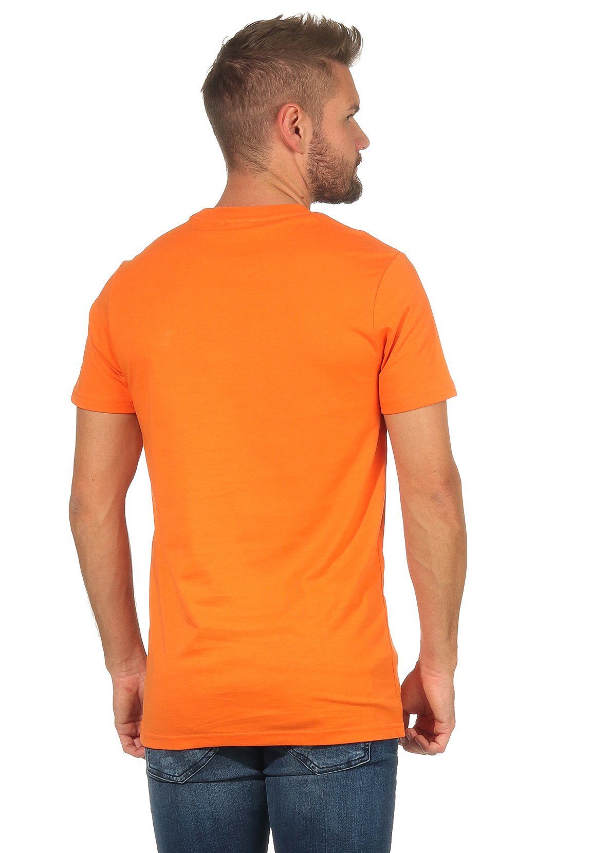 Fila T-Shirt Fila SEAMUS SS Orange MEN Herren T-Shirt Mandarin TEE S62 682393 Orange