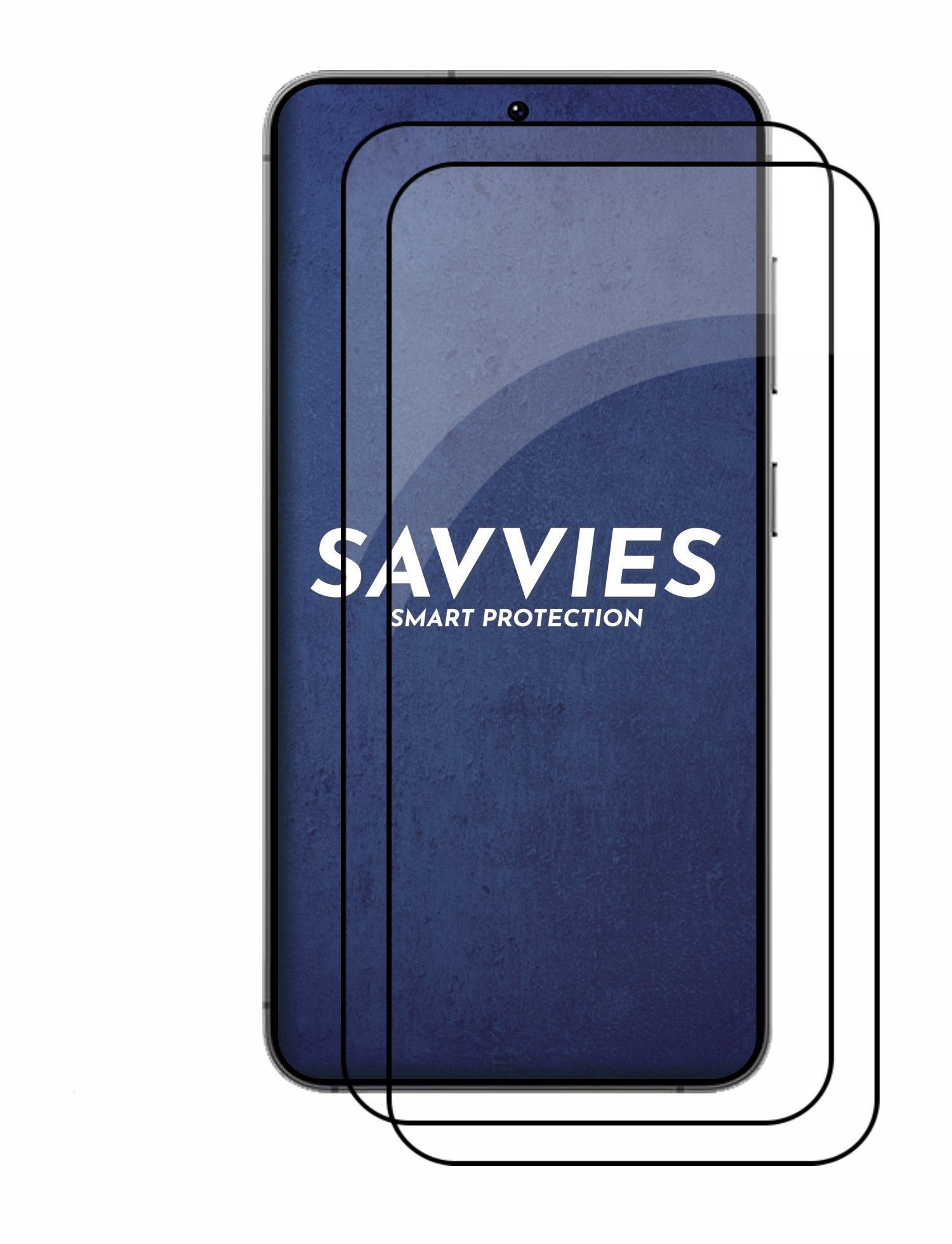 Savvies Panzerglas für Samsung Galaxy S24, Displayschutzglas, 3