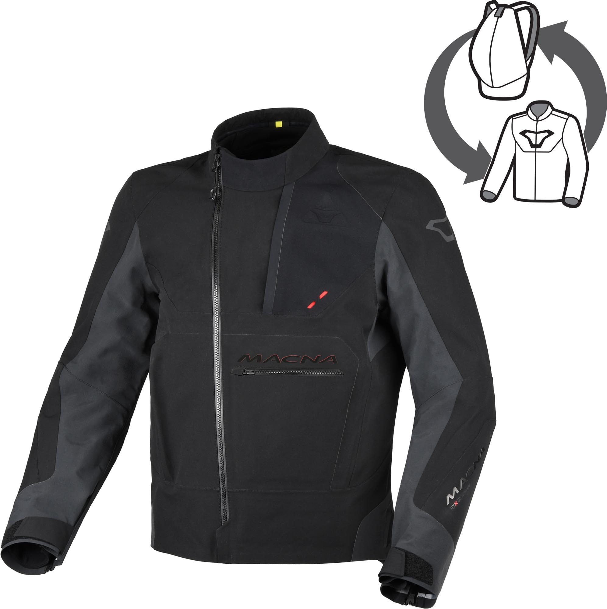Macna Motorradjacke Corvit wasserdichte Motorrad Textiljacke wasserdicht