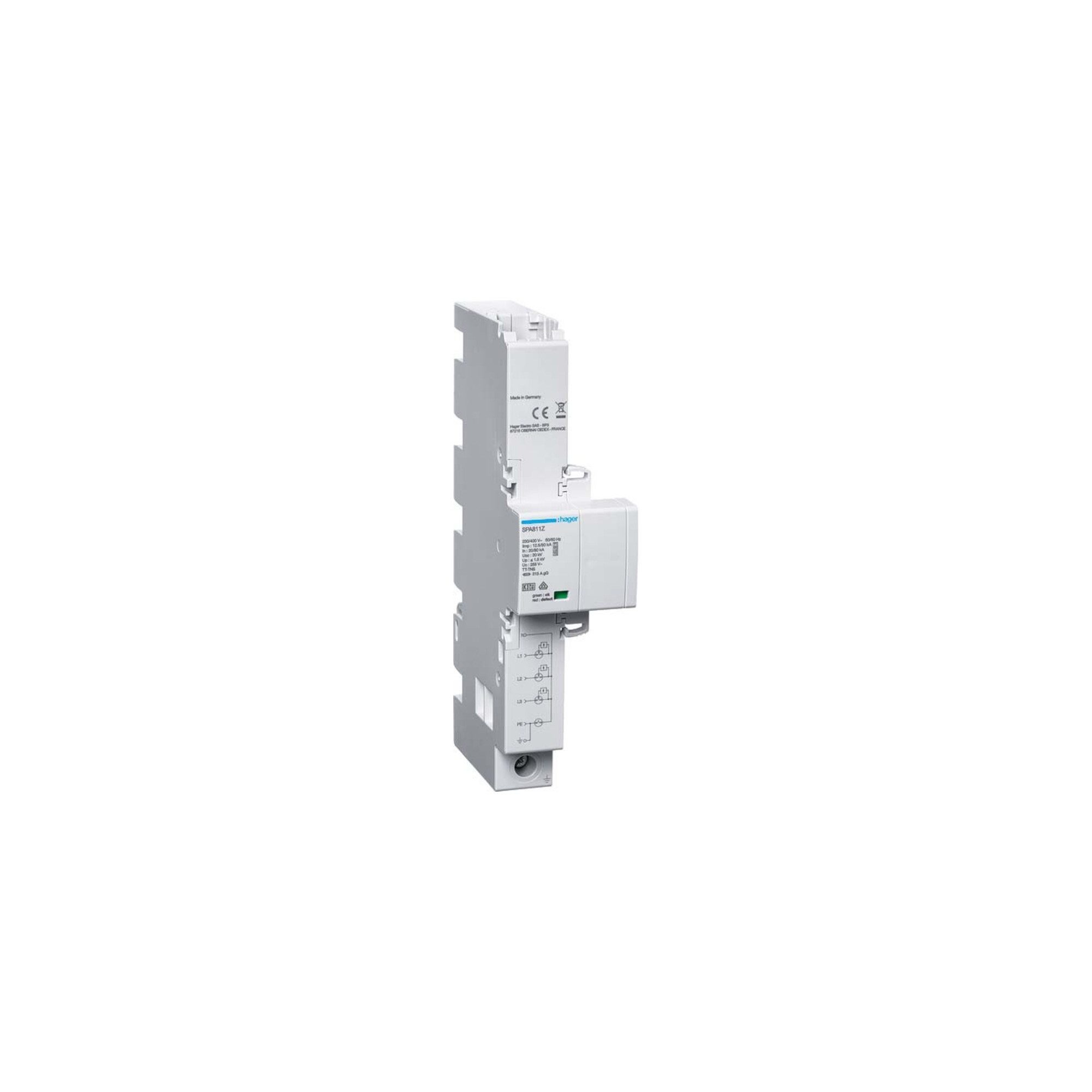 Hager Druckluft-Meißelhammer Hager Kombiableiter 4P T1+T2+T3 SPA811Z