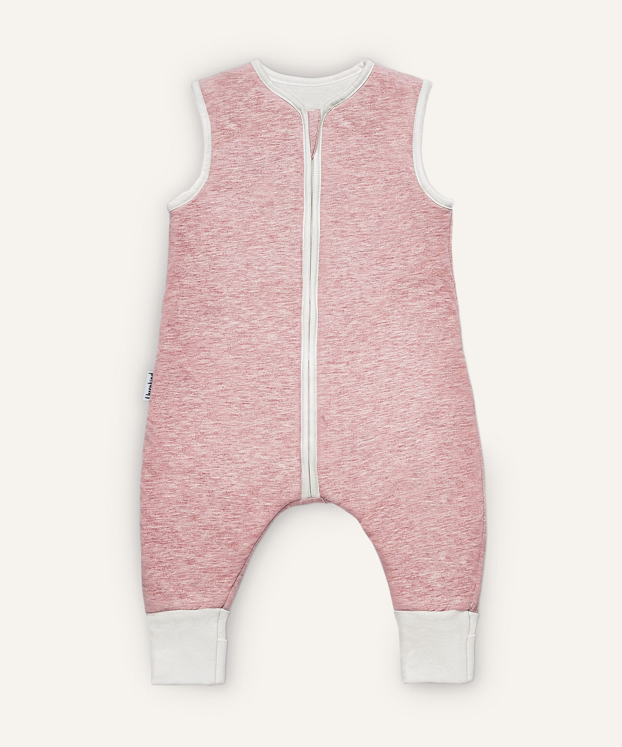 Babyschlafsack Ganzjahresschlafsack mit Beinen und Wollfüllung, 100% Bio-Baumwolle