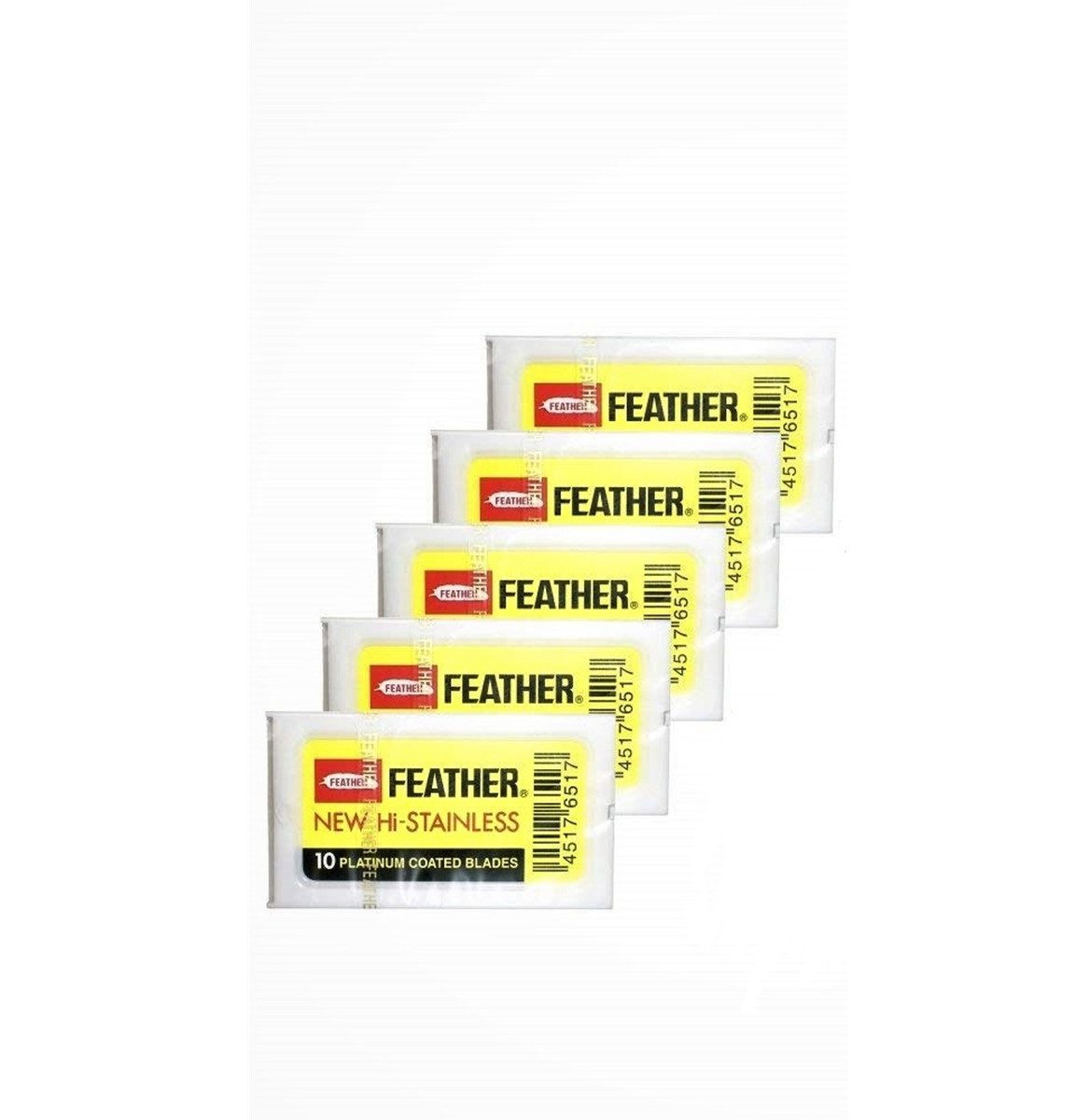 Feather Rasierklingen Feather Double Edge Rasierklingen 50 Stück, 50-tlg.