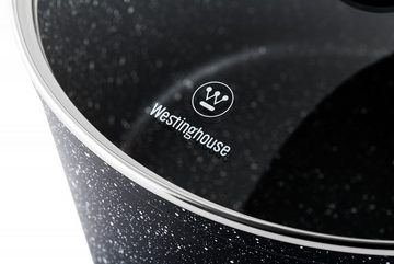 Westinghouse Kochtopf Black Marble, Spülmaschinenfest, Aluminium, Induktionsgeeignet, Ergonomischer Griff