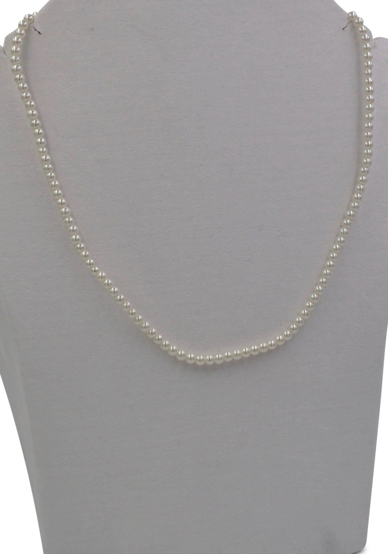 J.Jayz Perlenkette Perlkette, mit Glasperle creme
