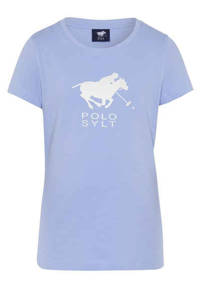 Polo Sylt Print-Shirt mit glitzerndem Labelprint