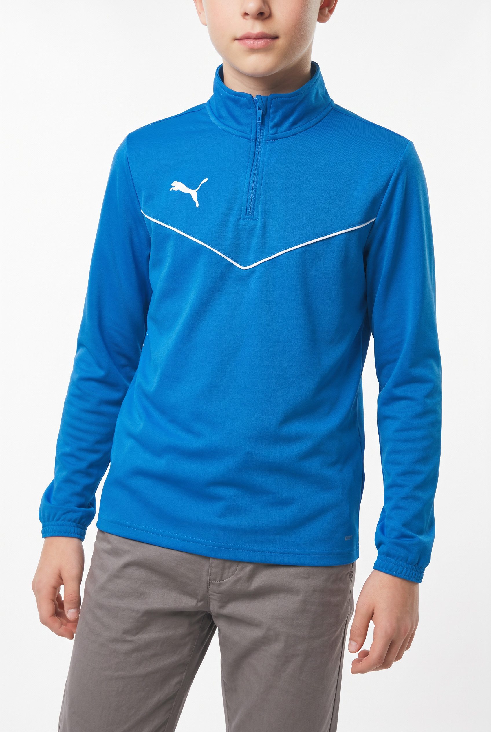 PUMA Langarmshirt TEAMRISE 14 ZIP TOP JR normale Schnittform, Langarm, mit Reißverschluss