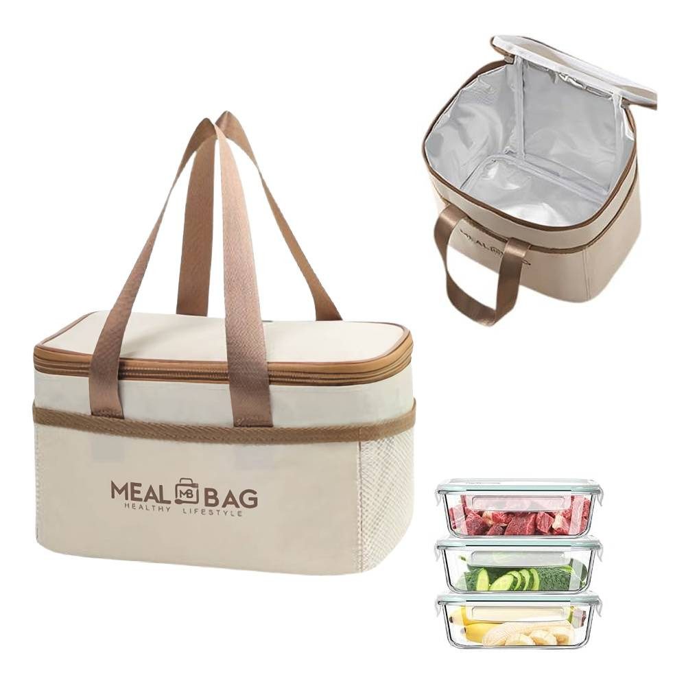 Blusmart Lunchbox Aluminiumfolie Lunchbox-Aufbewahrungstasche, (Oxford Verstärkte Thermoisolierungstasche, Wasserdichte Isolierte Tragbare), Für Outdoor-Aktivitäten und Picknicks