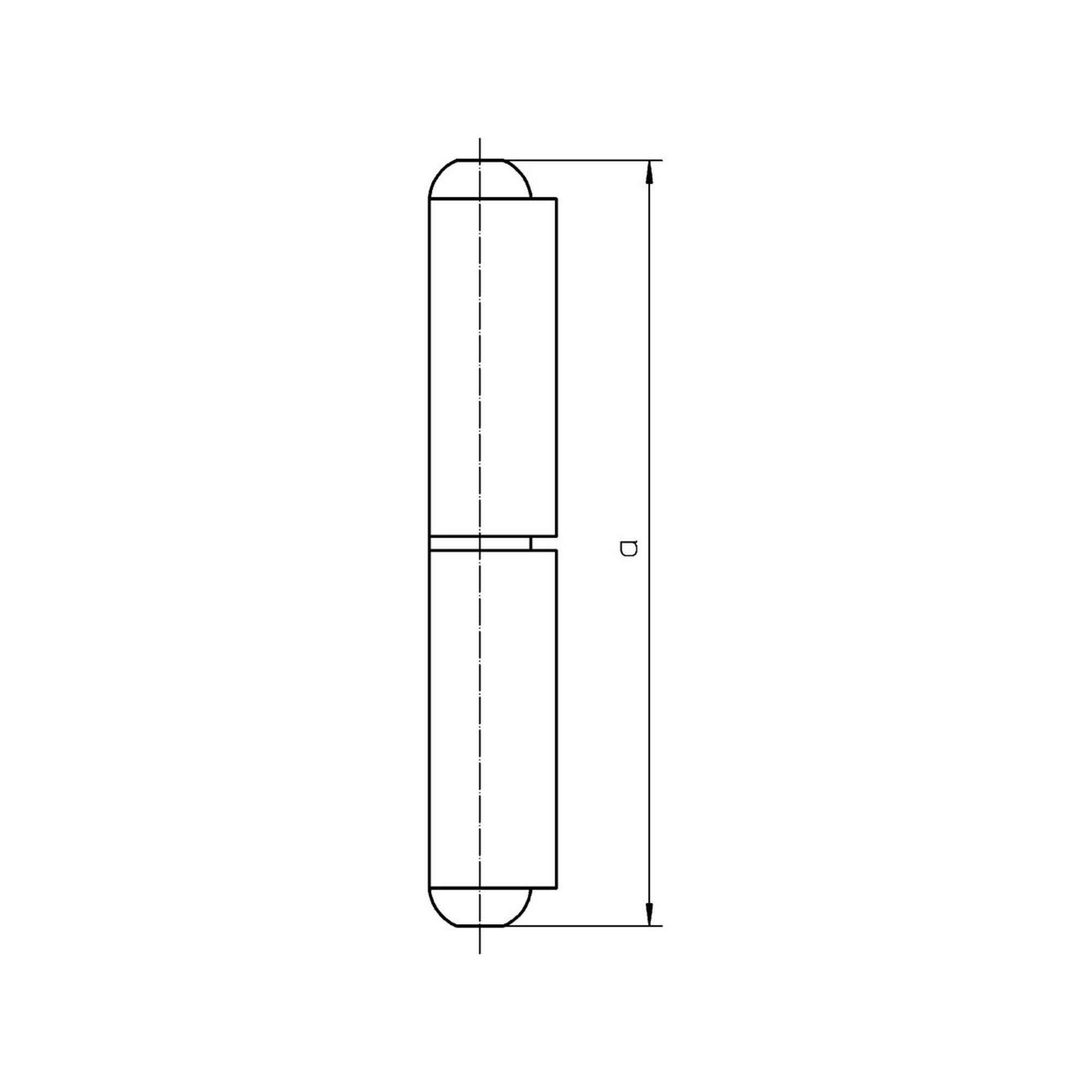 Simonswerk Schraube Profilrolle KO 50 ER Band-L.150mm VA Stift-D.13mm SIMONSWERK
