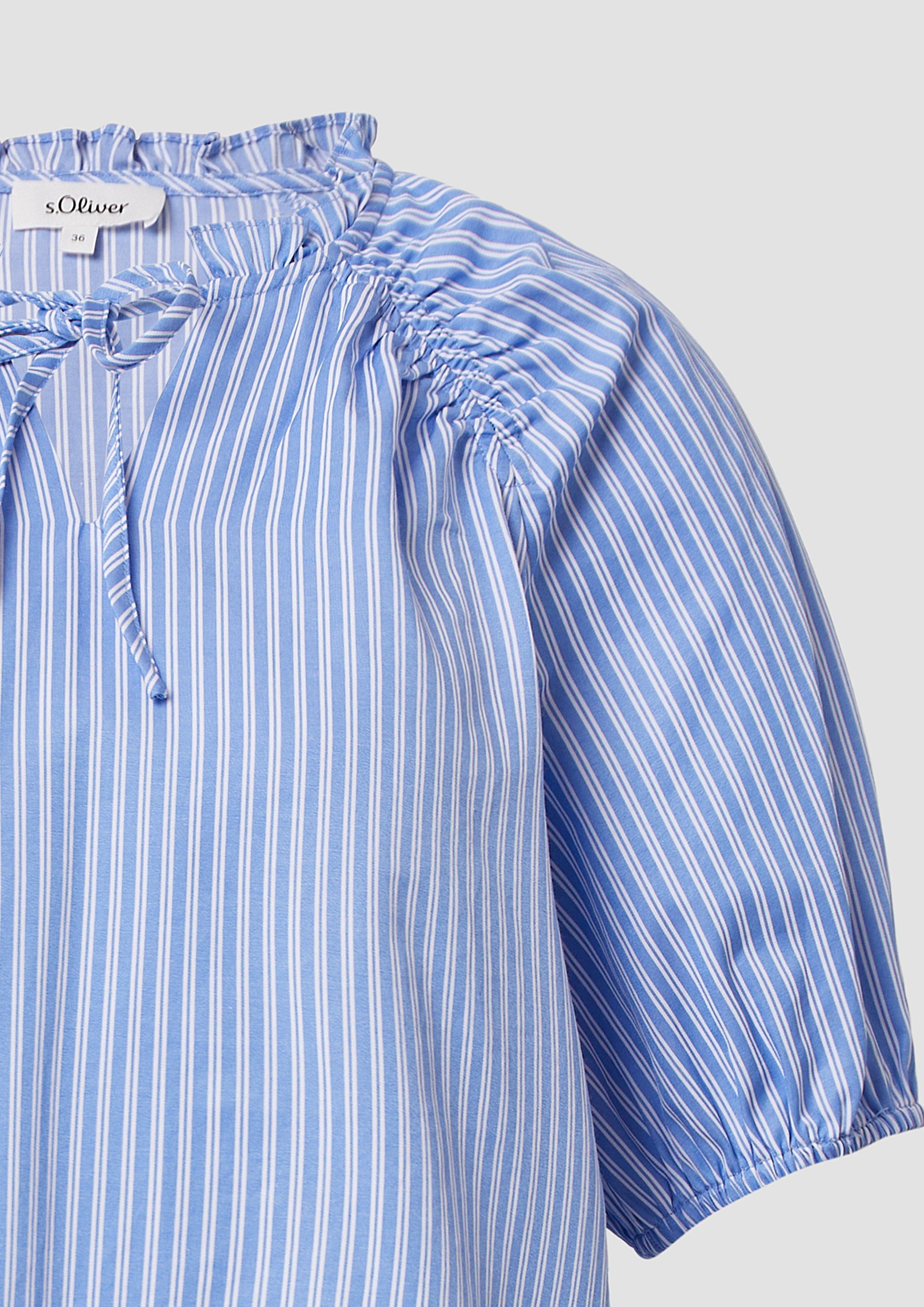 s.Oliver Kurzarmbluse Bluse im Relaxed Fit günstig online kaufen